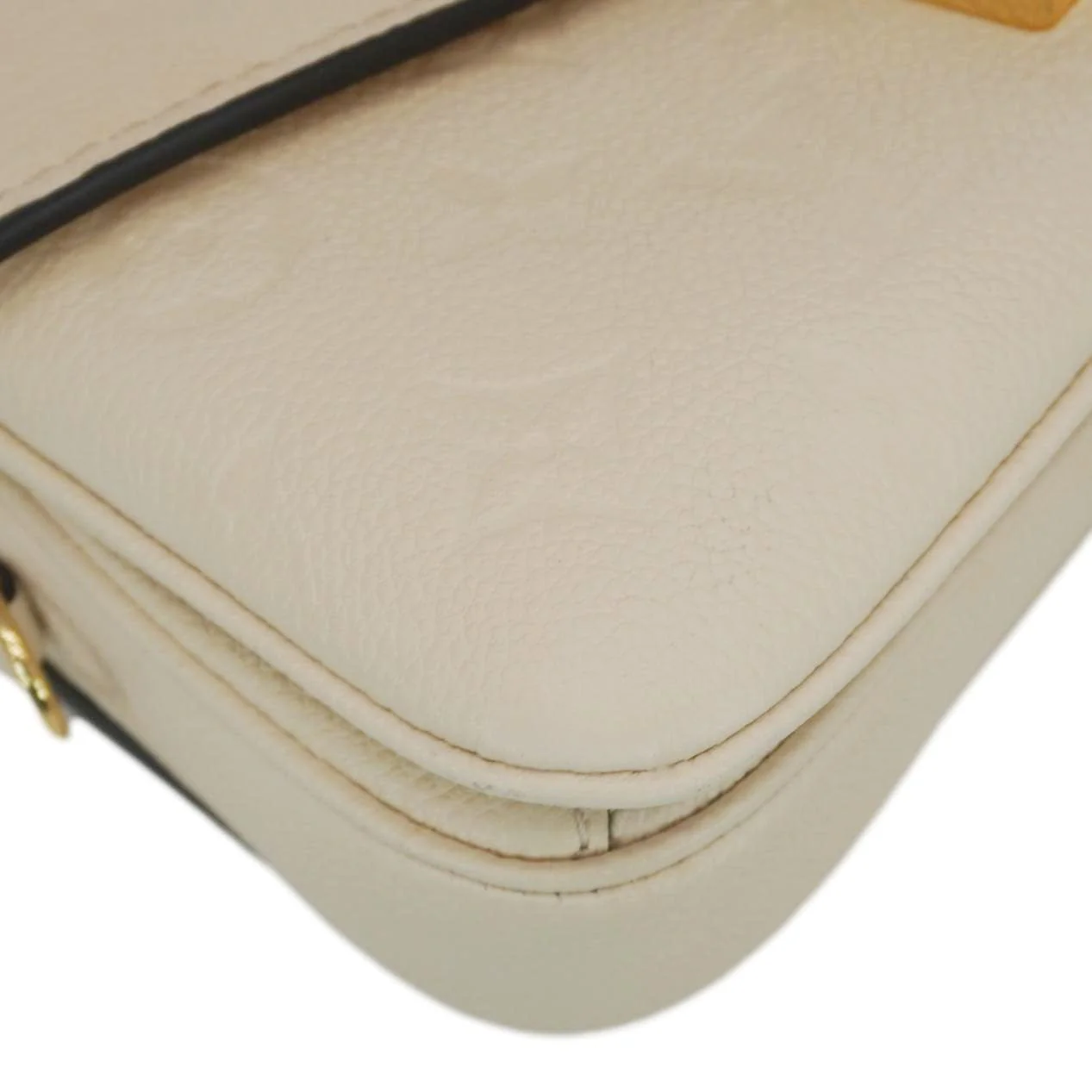 LOUIS VUITTON Metis East West Pochette Empreinte Leather Crossbody Bag Cream - Image 8