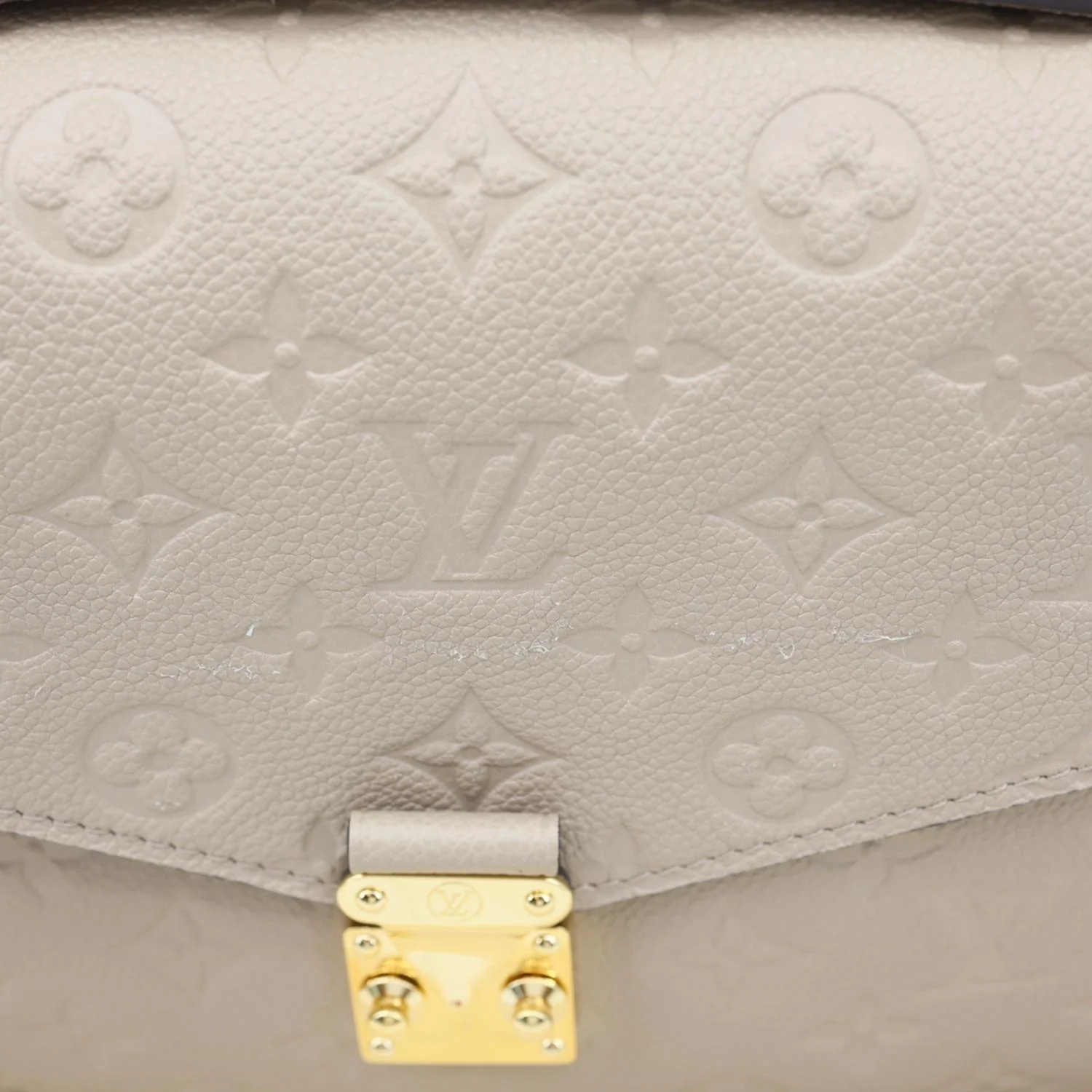 LOUIS VUITTON Metis Pochette Empreinte Leather Crossbody Bag Beige - Image 11
