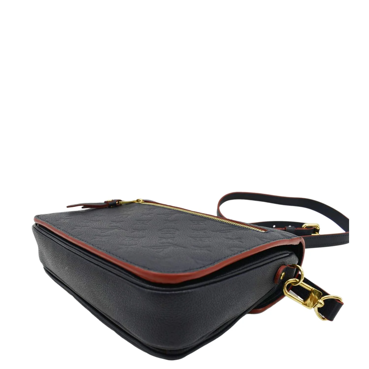 LOUIS VUITTON Metis Pochette Empreinte Leather Crossbody Bag Navy Blue - Image 10
