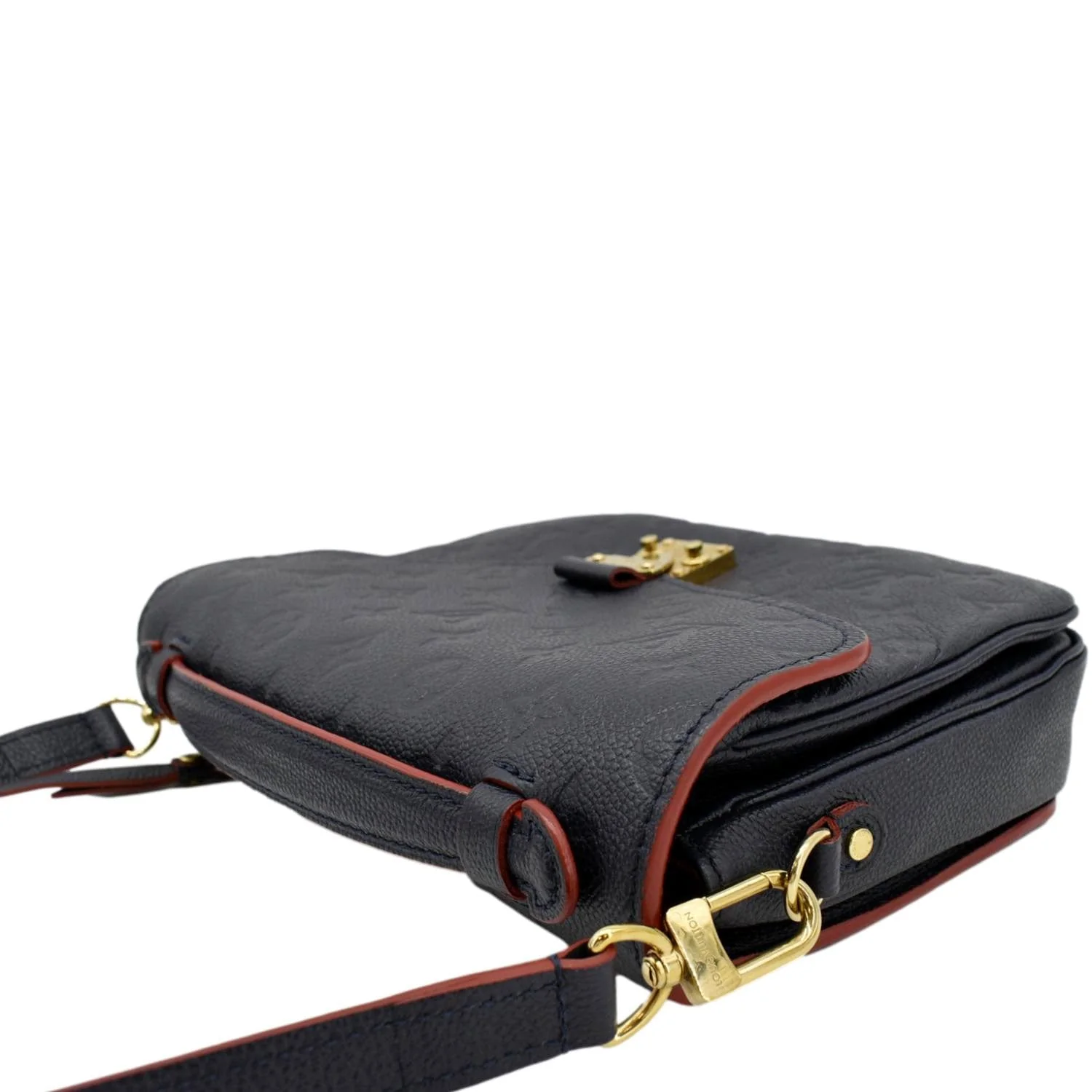 LOUIS VUITTON Metis Pochette Empreinte Leather Crossbody Bag Navy Blue - Image 6