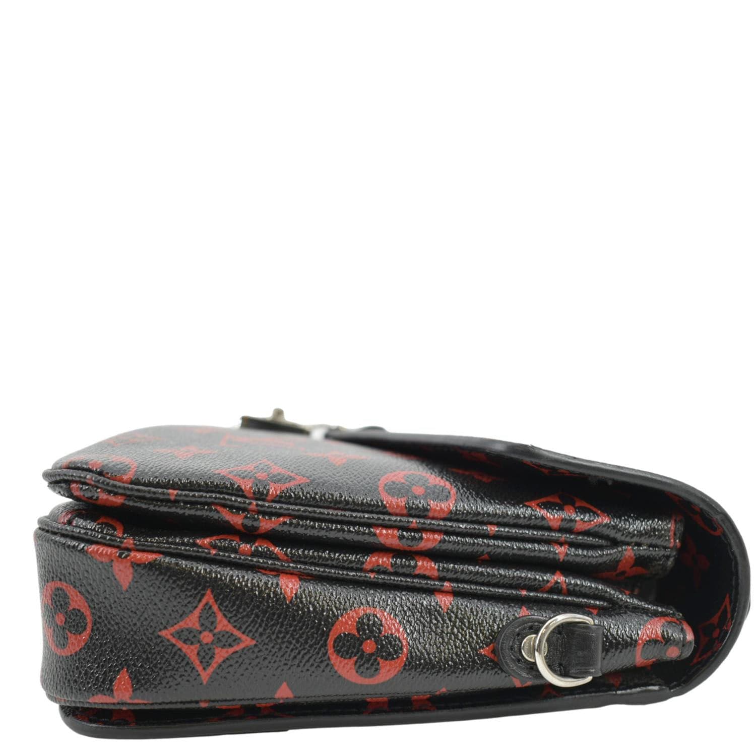 LOUIS VUITTON Metis Pochette Monogram Infrarouge Crossbody Bag Glossy Red - Image 7
