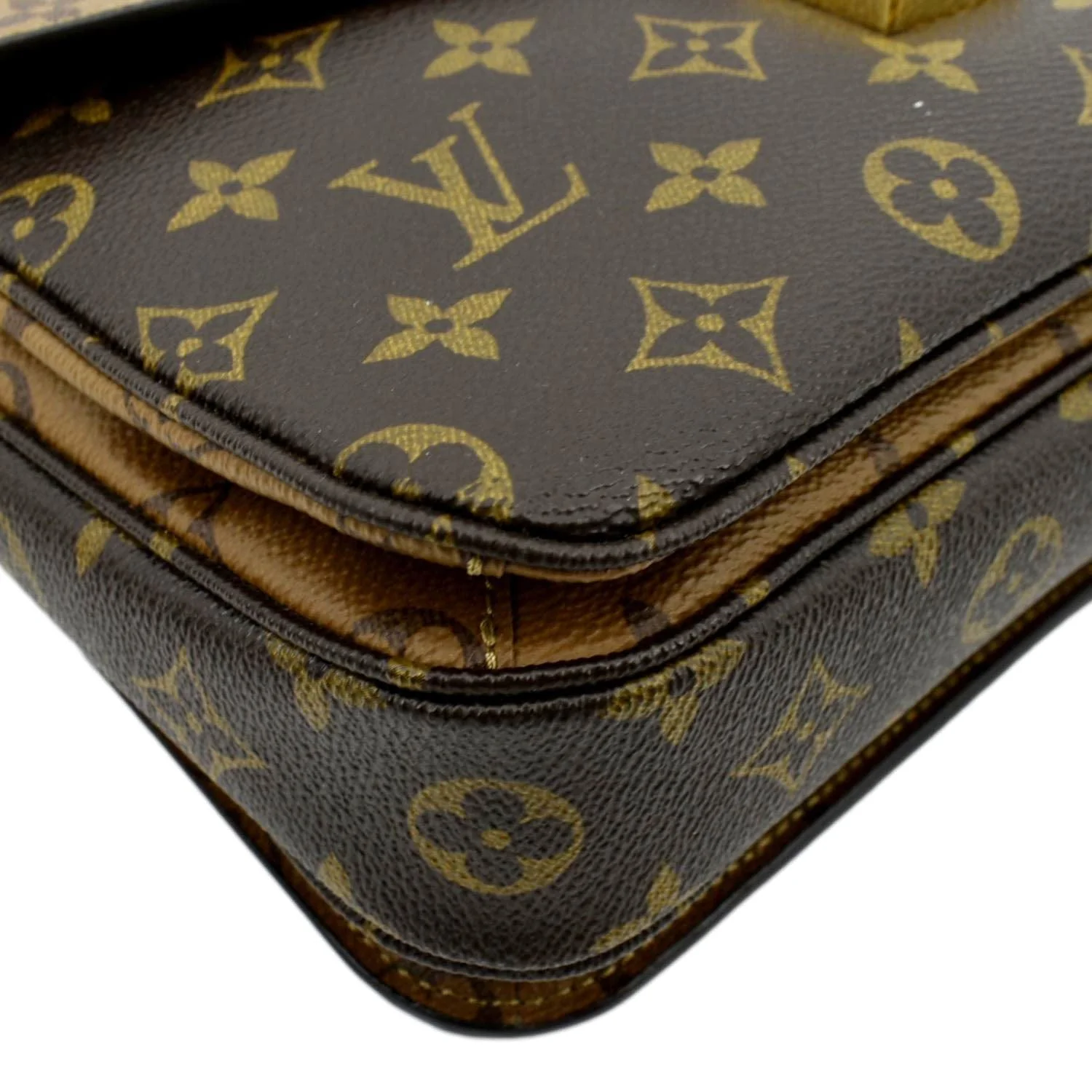LOUIS VUITTON Metis Pochette Reverse Monogram Canvas Crossbody Bag Brown - Image 8