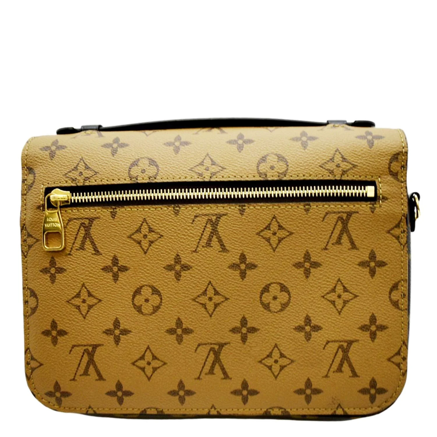 LOUIS VUITTON Metis Pochette Reverse Monogram Canvas Crossbody Bag Brown - Image 4