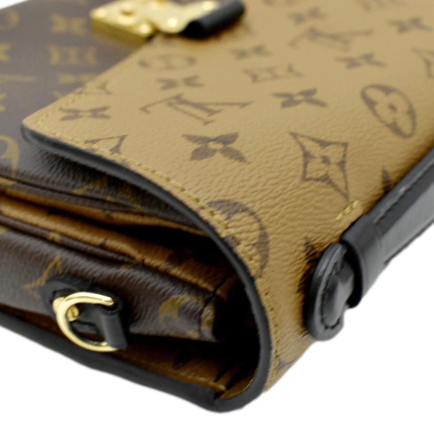 LOUIS VUITTON Metis Pochette Reverse Monogram Canvas Crossbody Bag Brown - Image 6