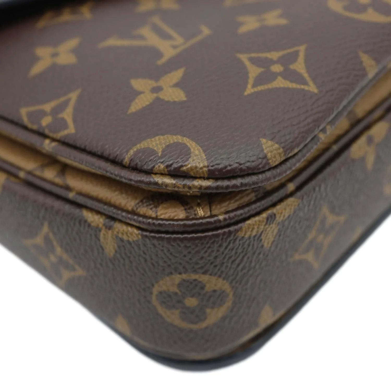 LOUIS VUITTON Metis Pochette Reverse Monogram Canvas Crossbody Bag Brown - Image 7