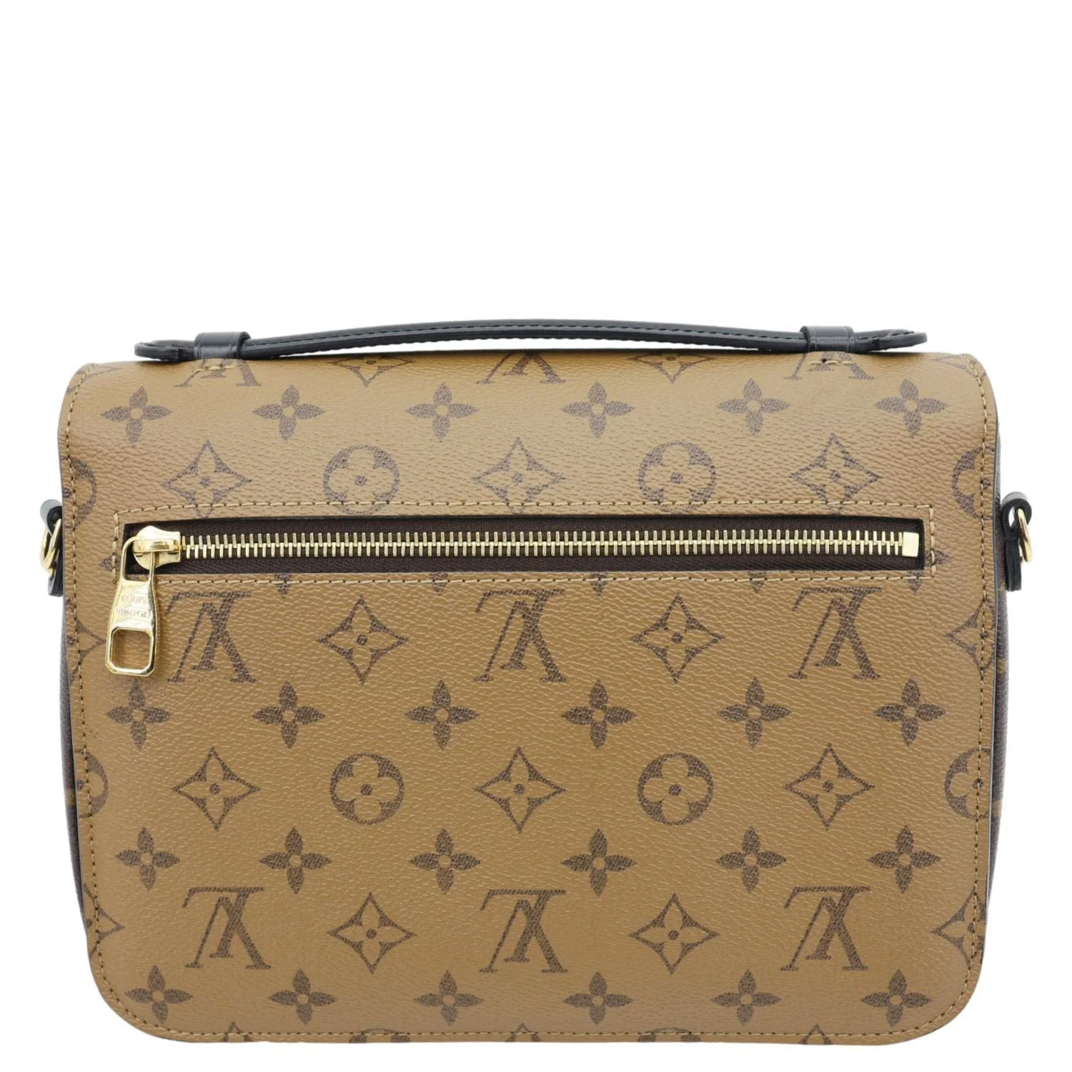 LOUIS VUITTON Metis Pochette Reverse Monogram Canvas Crossbody Bag Brown - Image 4