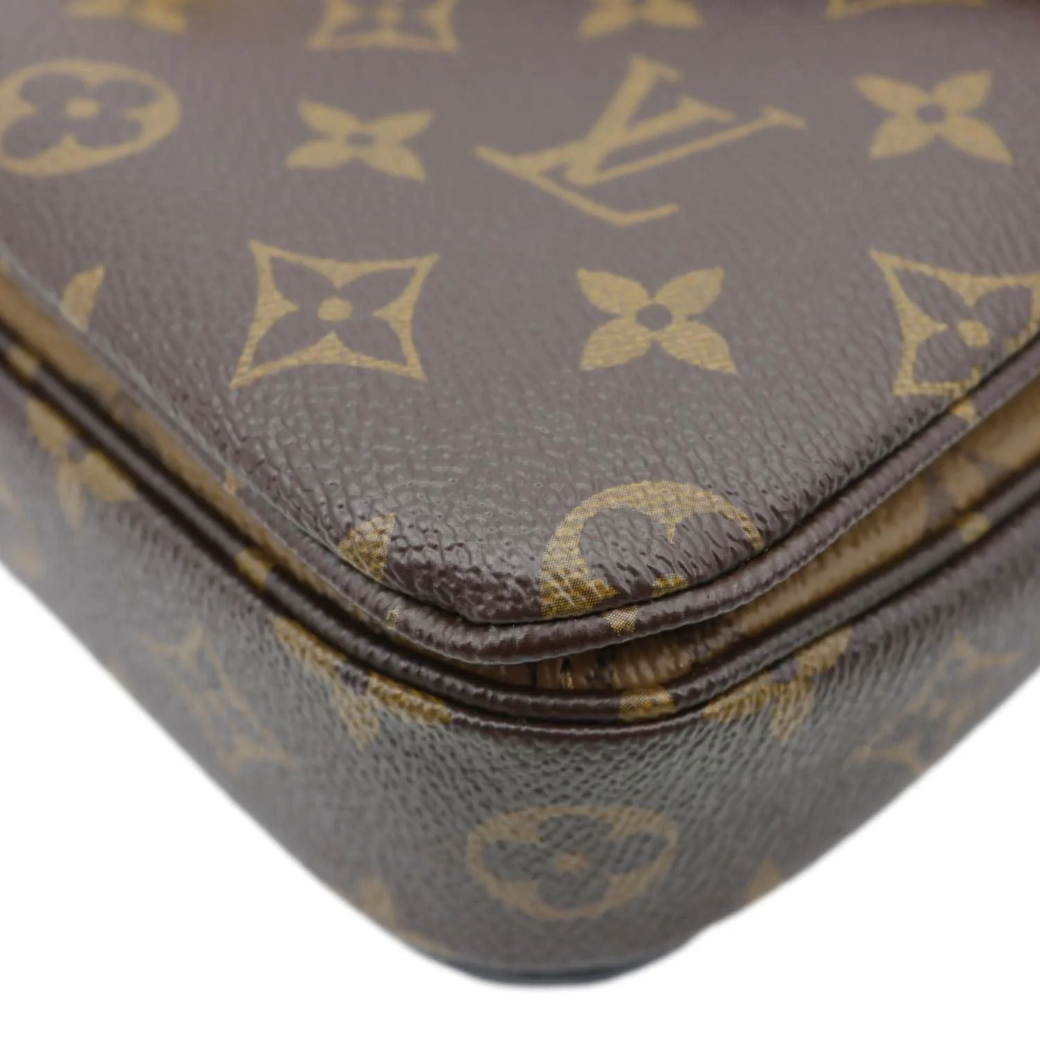 LOUIS VUITTON Metis Pochette Reverse Monogram Canvas Crossbody Bag Brown - Image 9