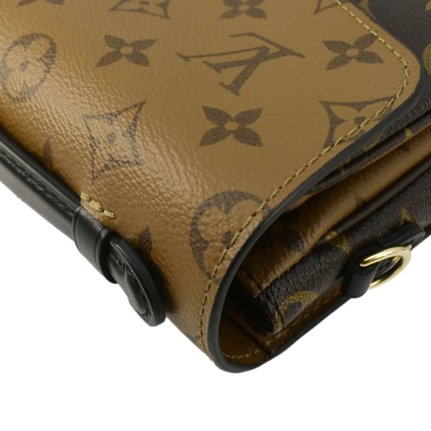 LOUIS VUITTON Metis Pochette Reverse Monogram Canvas Crossbody Bag Brown - Image 6