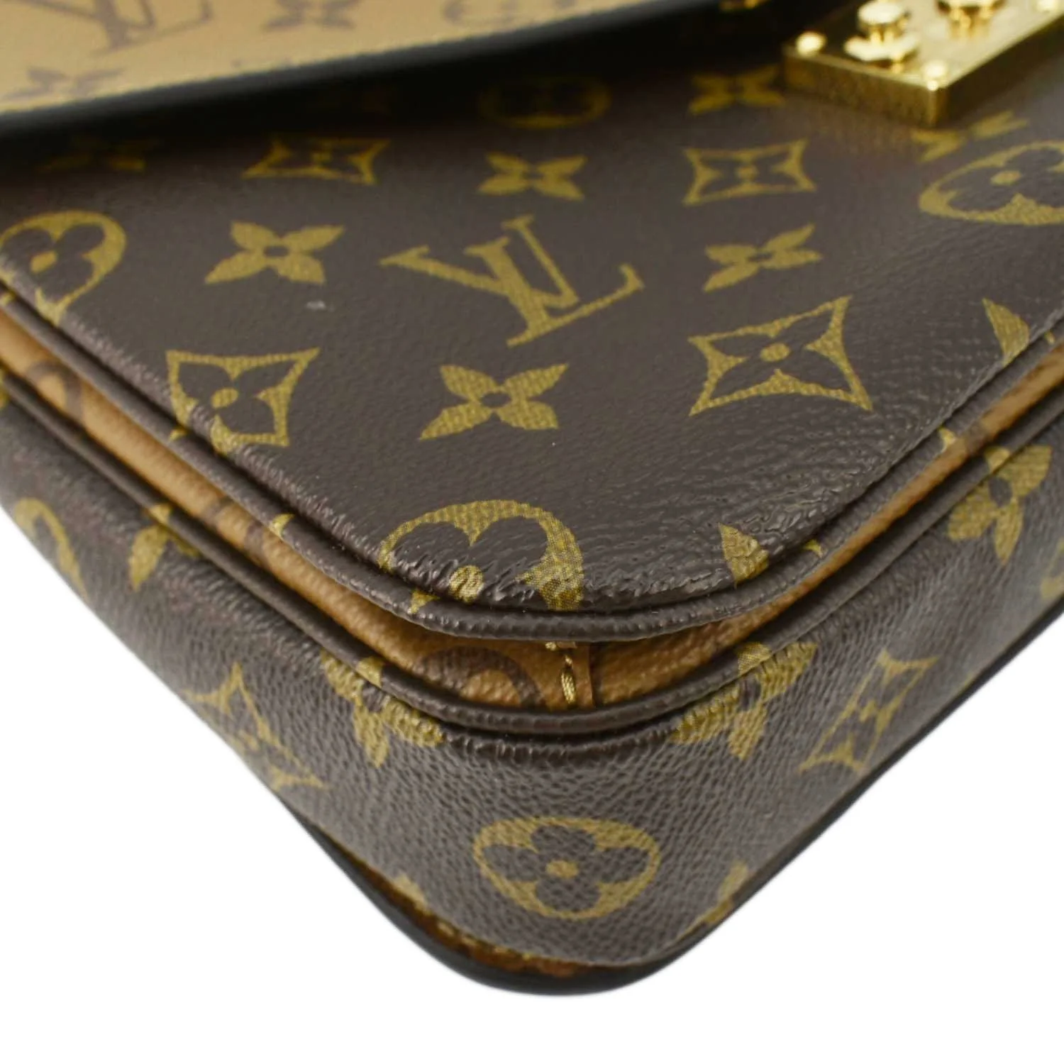 LOUIS VUITTON Metis Pochette Reverse Monogram Canvas Crossbody Bag Brown - Image 8