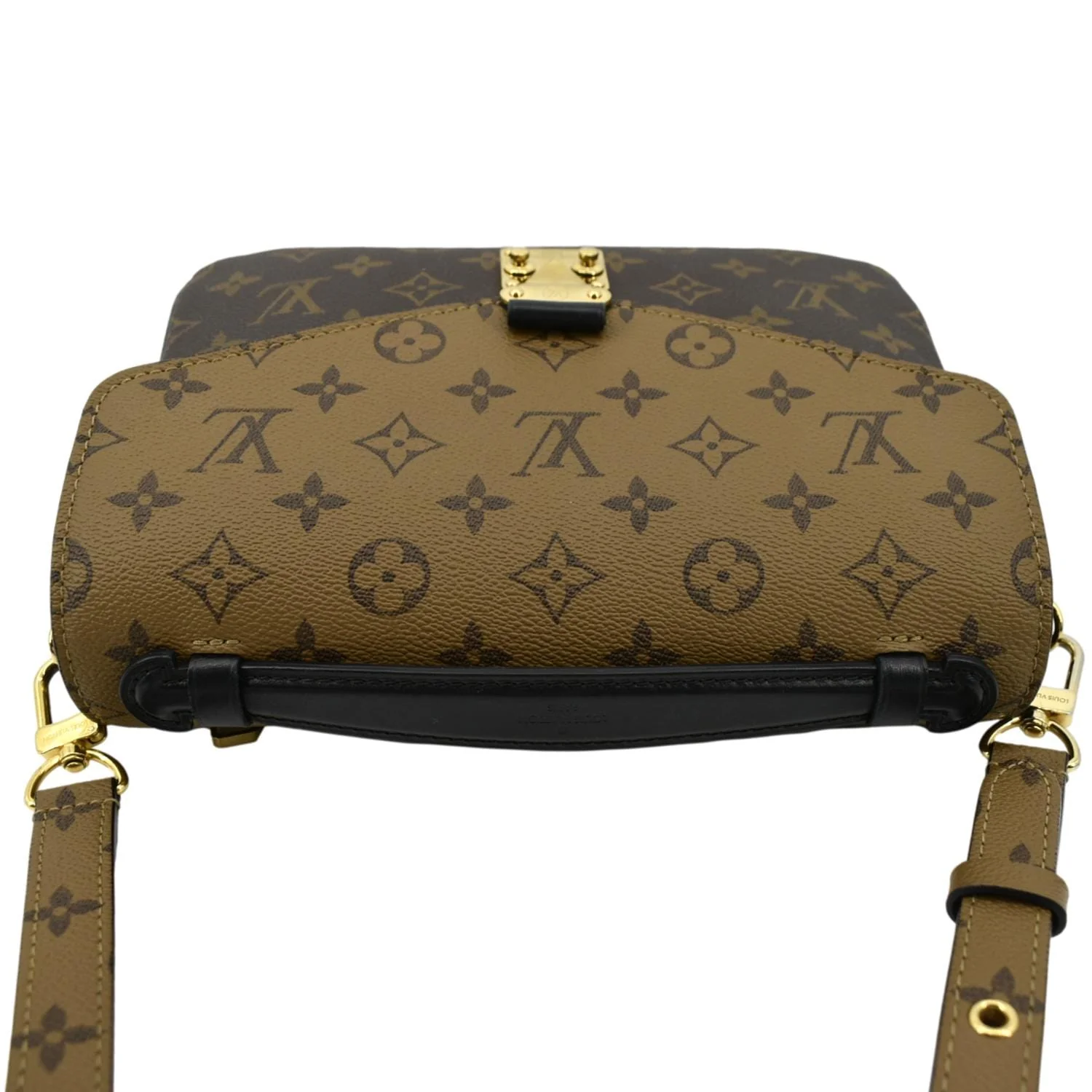 LOUIS VUITTON Metis Pochette Reverse Monogram Canvas Crossbody Bag Brown - Image 4