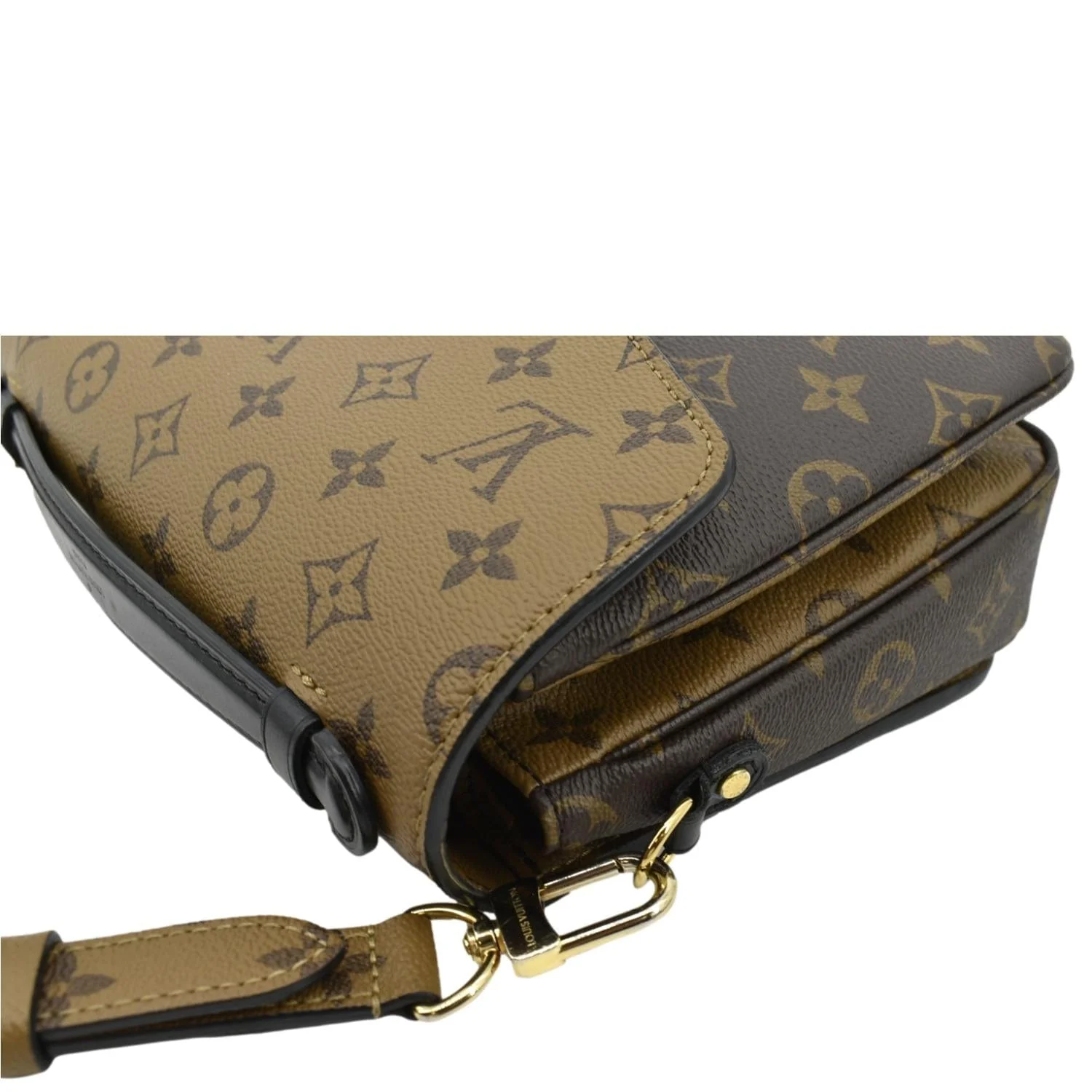 LOUIS VUITTON Metis Pochette Reverse Monogram Canvas Crossbody Bag Brown - Image 5