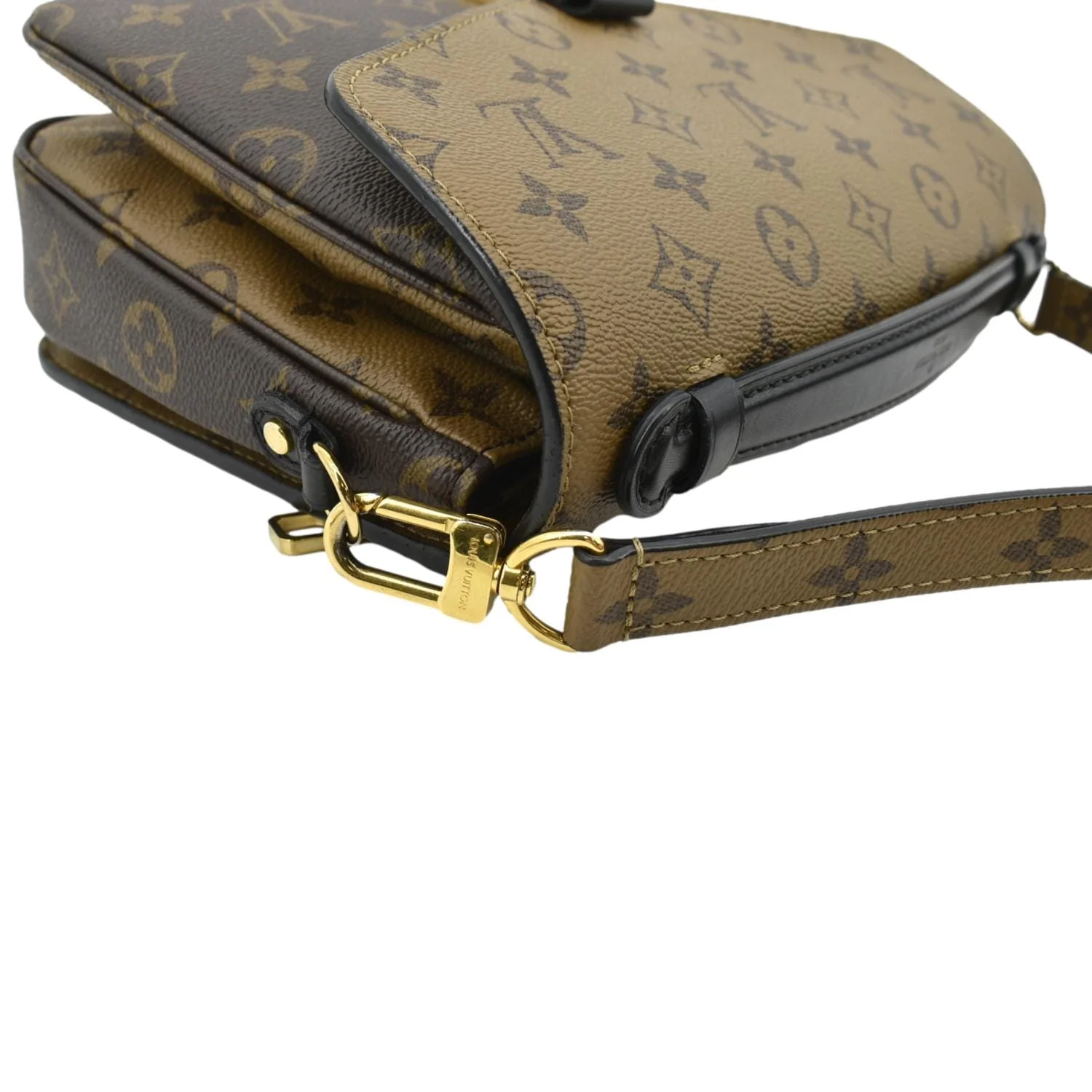 LOUIS VUITTON Metis Pochette Reverse Monogram Canvas Crossbody Bag Brown - Image 6