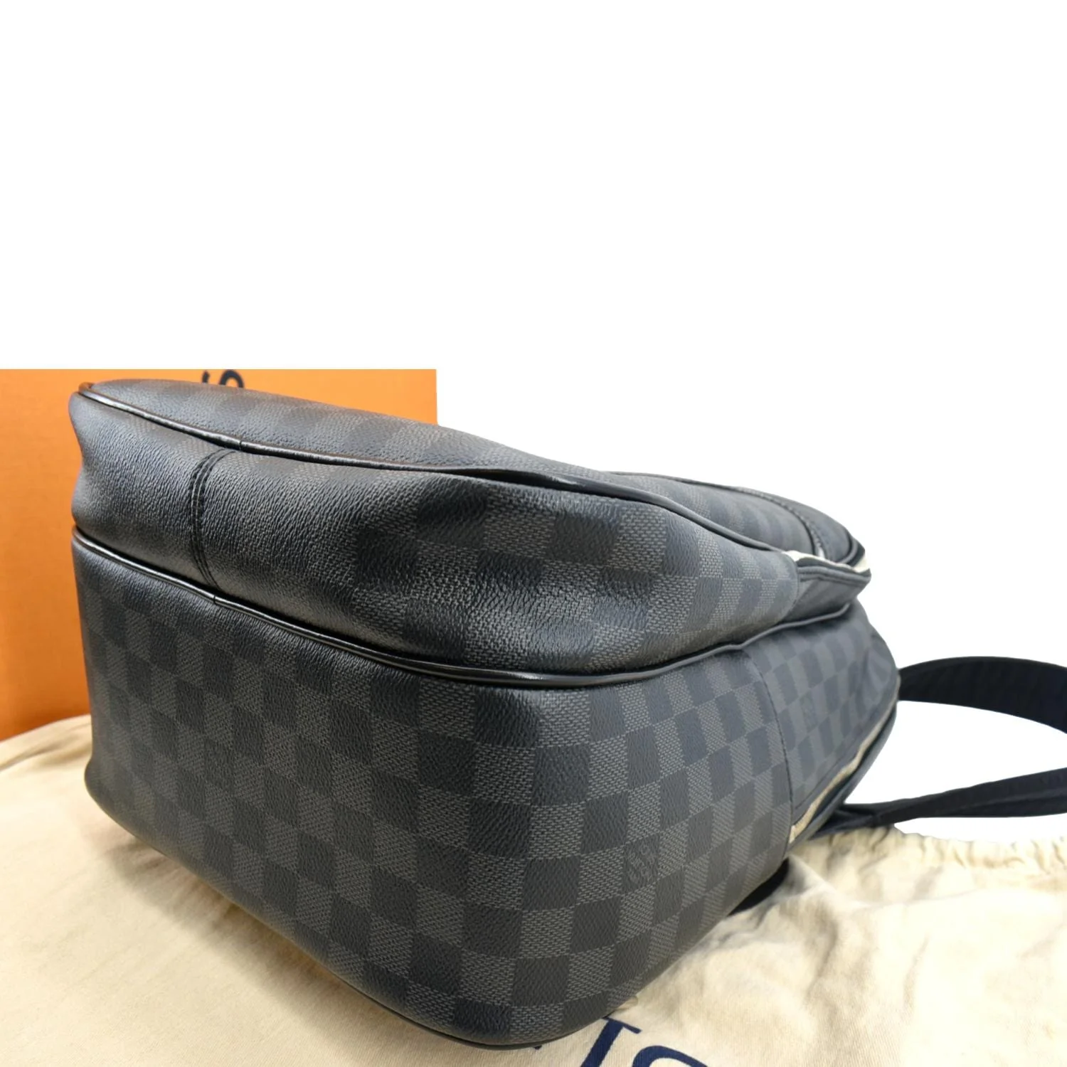 LOUIS VUITTON Michael Damier Graphite Canvas Backpack Bag Black - Image 7