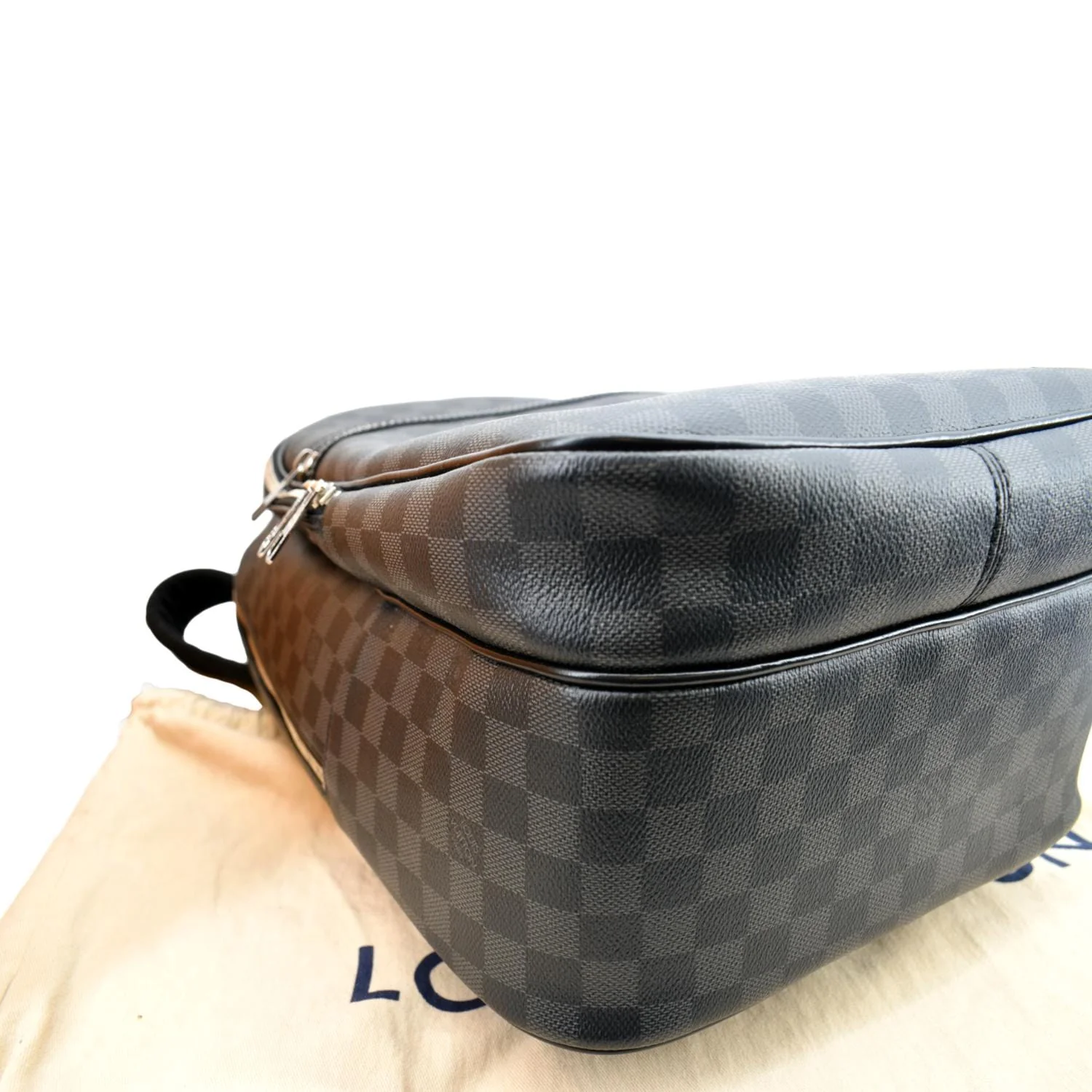 LOUIS VUITTON Michael Damier Graphite Canvas Backpack Bag Black - Image 8