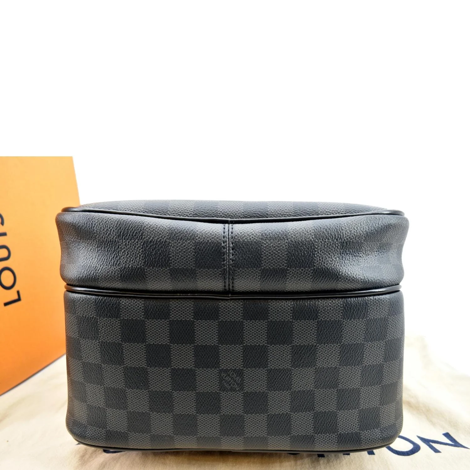 LOUIS VUITTON Michael Damier Graphite Canvas Backpack Bag Black - Image 9