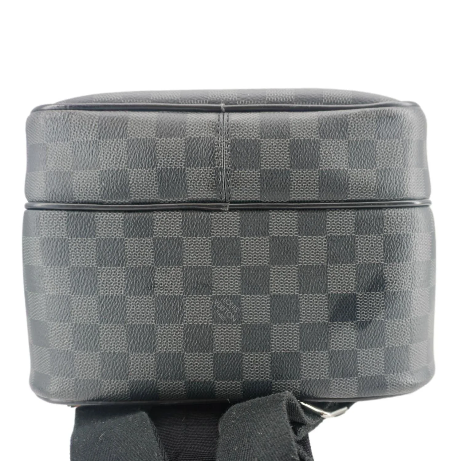 LOUIS VUITTON Michael Damier Graphite Canvas Backpack Bag Black - Image 9