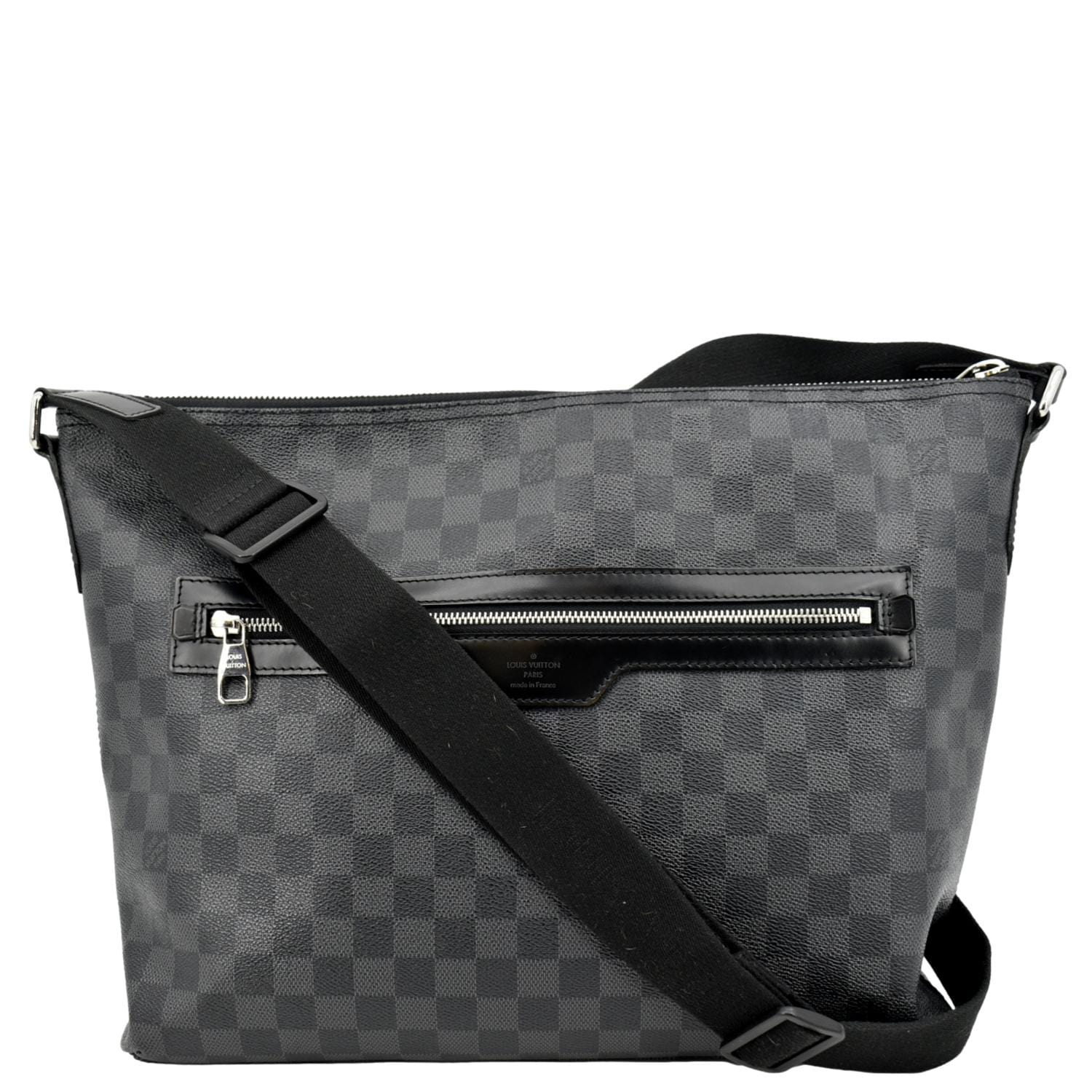LOUIS VUITTON Mick Damier Graphite Messenger Crossbody Bag Black - Image 3
