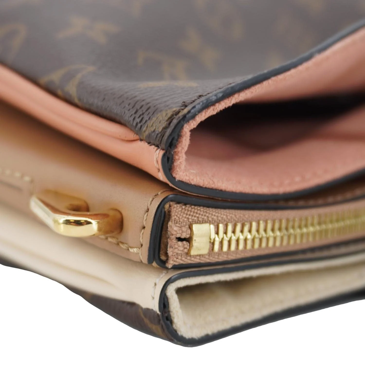 LOUIS VUITTON Millefeuille Monogram Canvas Shoulder Bag Brown - Image 7
