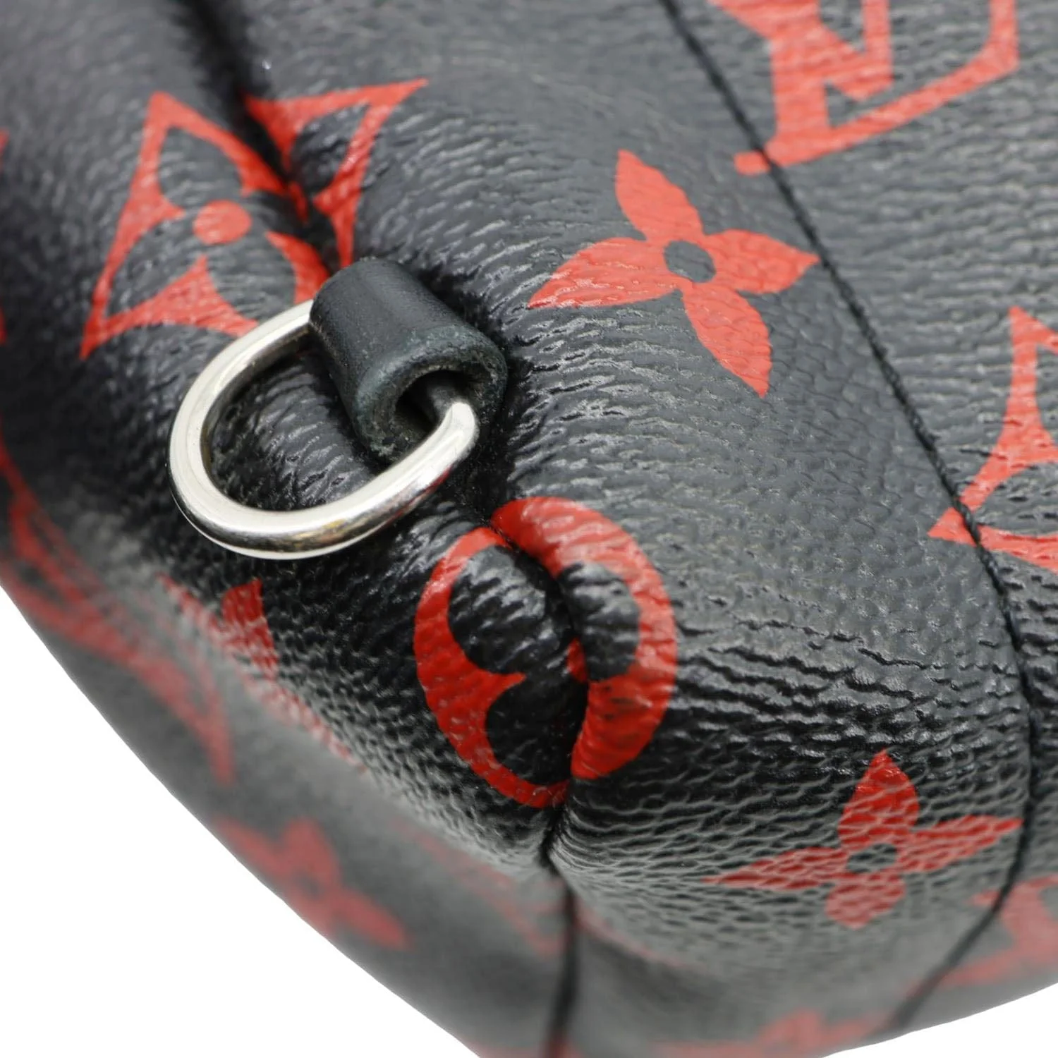 LOUIS VUITTON Palm Springs Mini Monogram Infrarouge Canvas Backpack Bag Black - Image 20