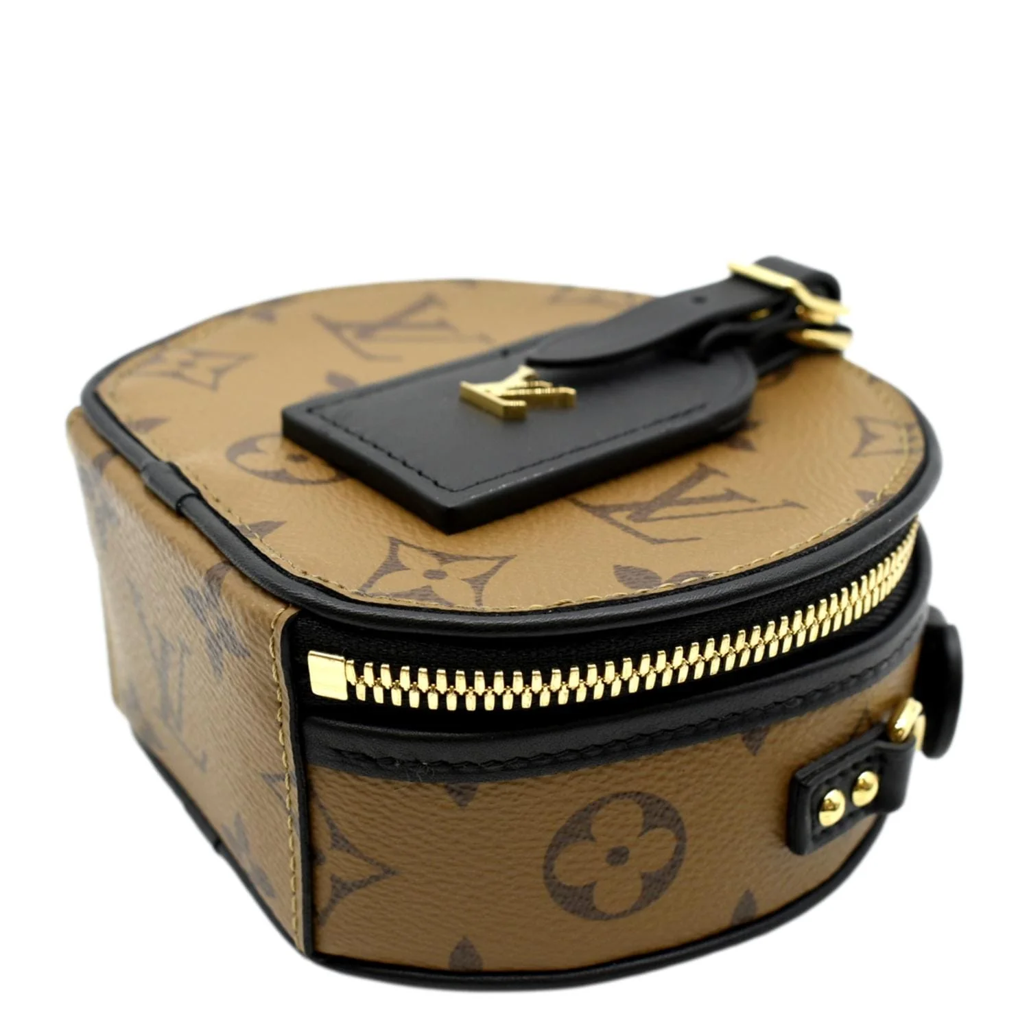 LOUIS VUITTON Mini Boite Chapeau Reverse Monogram Canvas Shoulder Bag Brown - Image 6