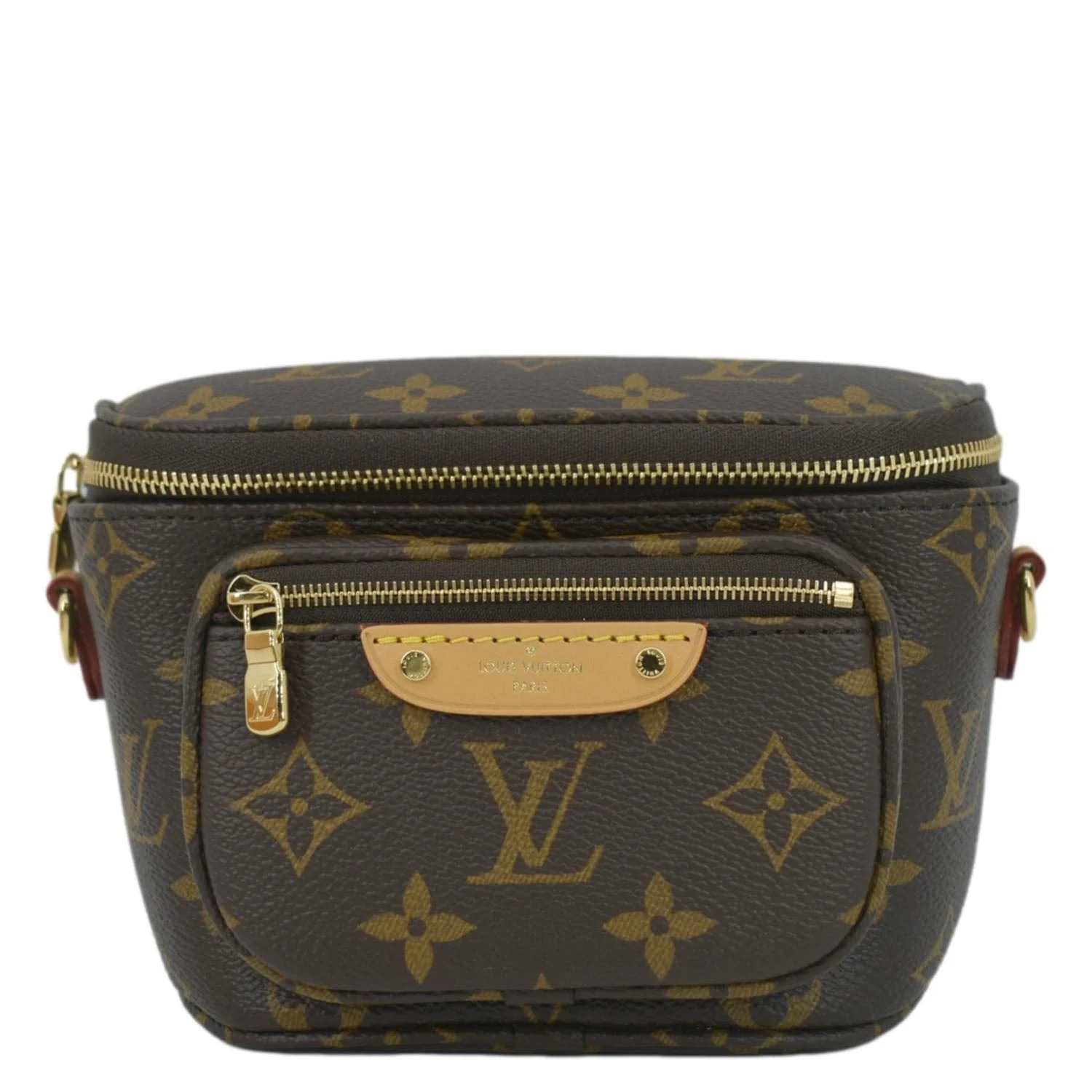 LOUIS VUITTON Mini Monogram Canvas Bumbag Brown - Image 4
