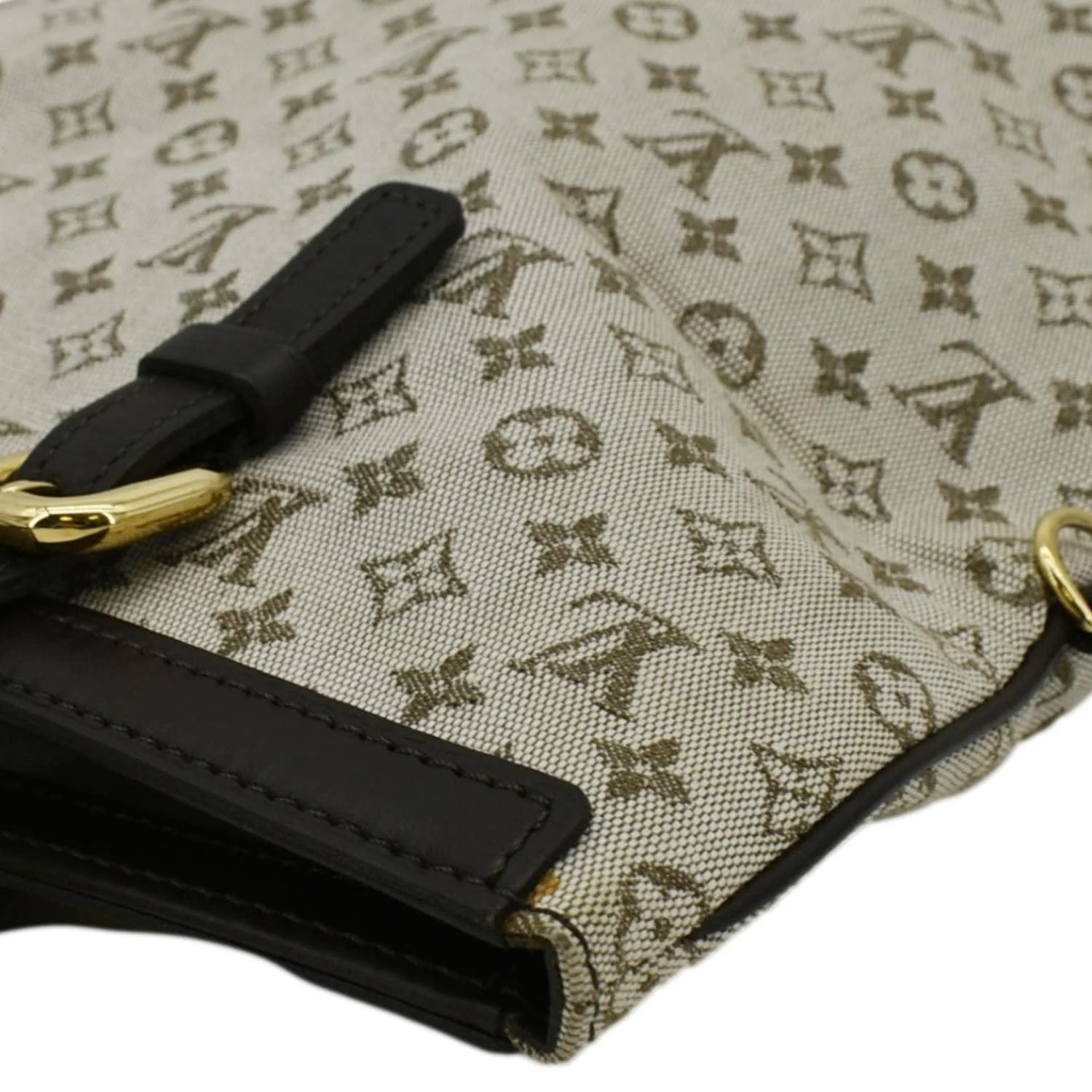 LOUIS VUITTON Francoise Mini Monogram Canvas Shoulder Bag Khaki - Image 5