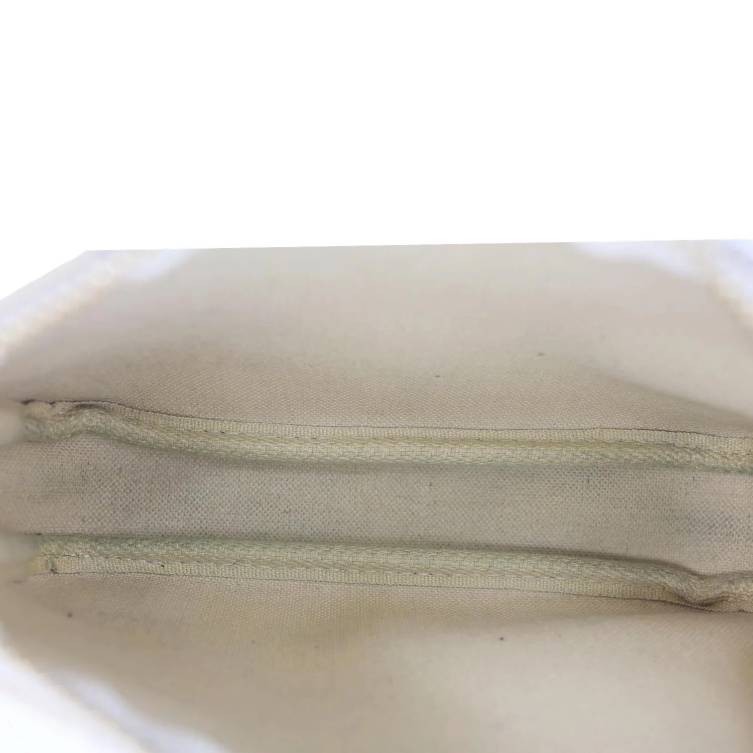 LOUIS VUITTON Pochette Accessoires Mini Damier Azur Pouch White - Image 12