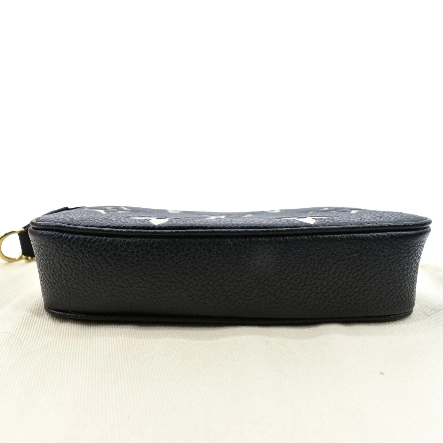 LOUIS VUITTON Mini Pochette Bicolor Monogram Empreinte Accessoires Pouch Black - Image 9