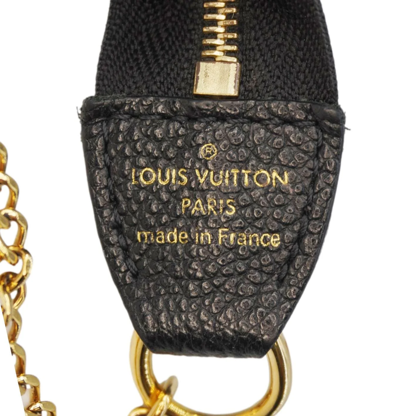 LOUIS VUITTON Mini Pochette Bicolor Monogram Empreinte Accessoires Pouch Black - Image 13