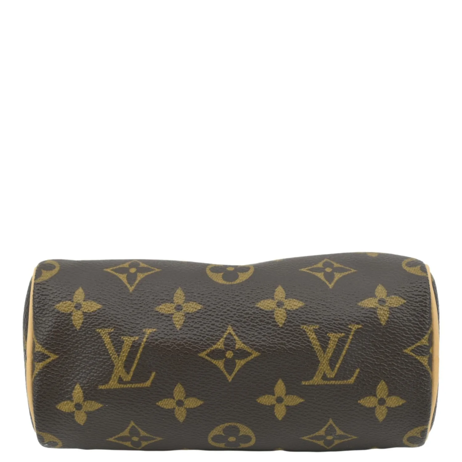 LOUIS VUITTON Mini Speedy HL Monogram Canvas Satchel Bag Brown - Image 10
