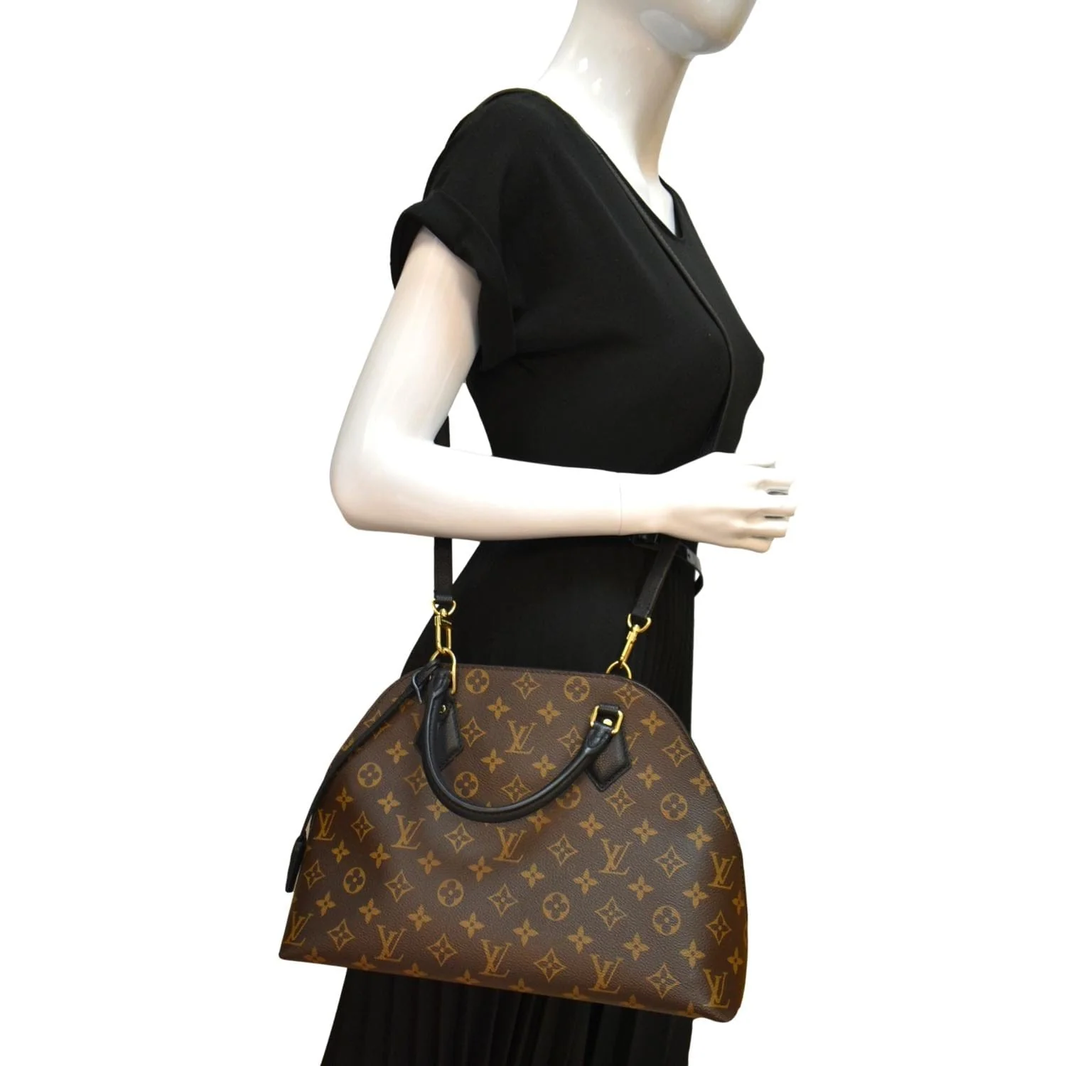 LOUIS VUITTON Alma B'N'B Monogram Canvas Shoulder Bag Brown - Image 2