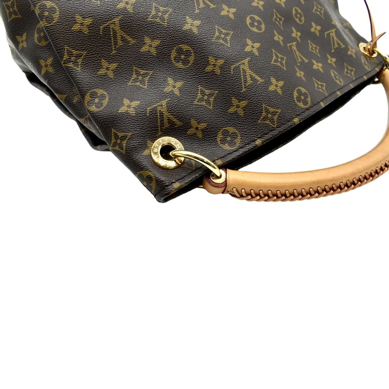 LOUIS VUITTON Artsy MM Monogram Canvas Hobo Bag Brown - Image 5