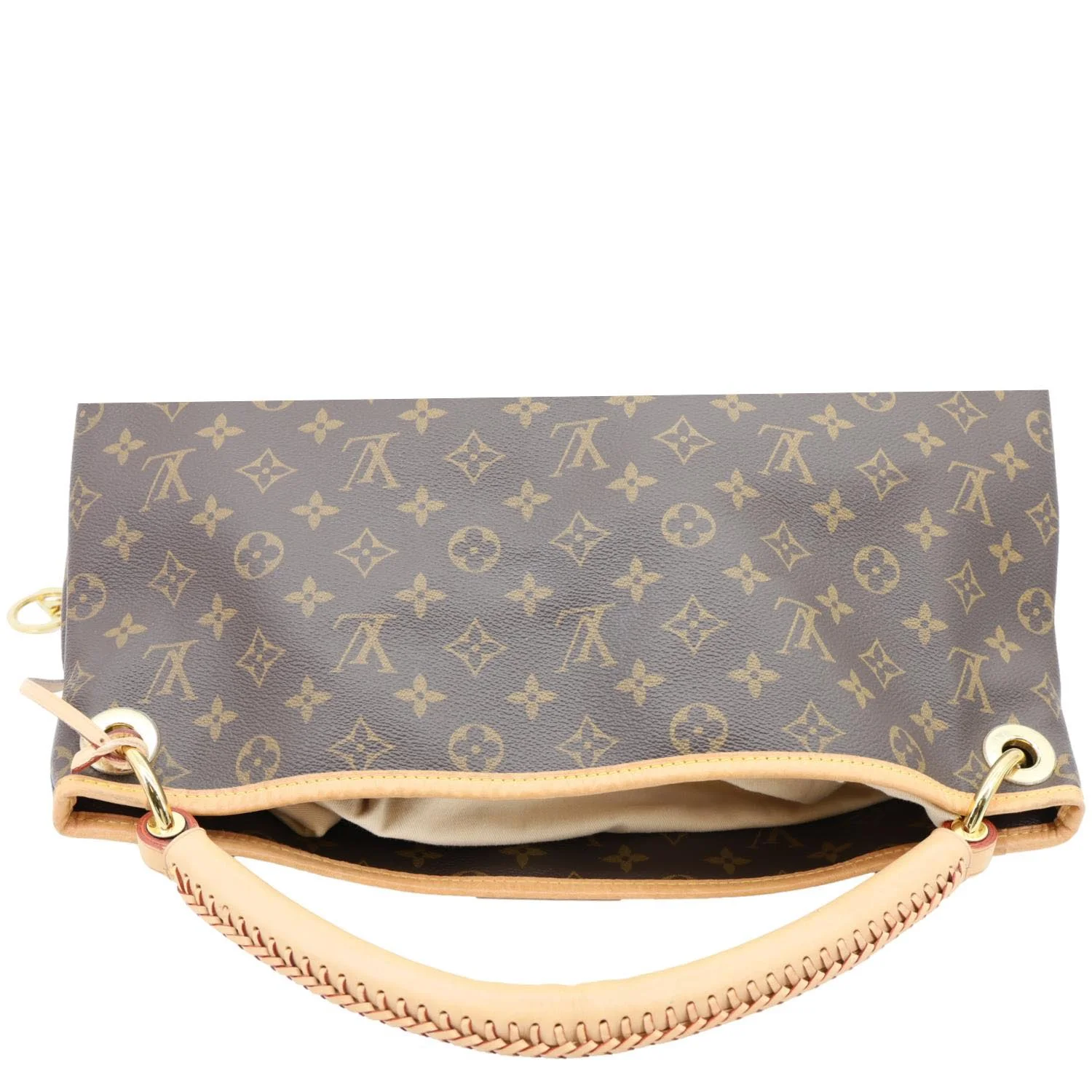 LOUIS VUITTON Artsy MM NM Monogram Canvas Shoulder Bag Brown - Image 5