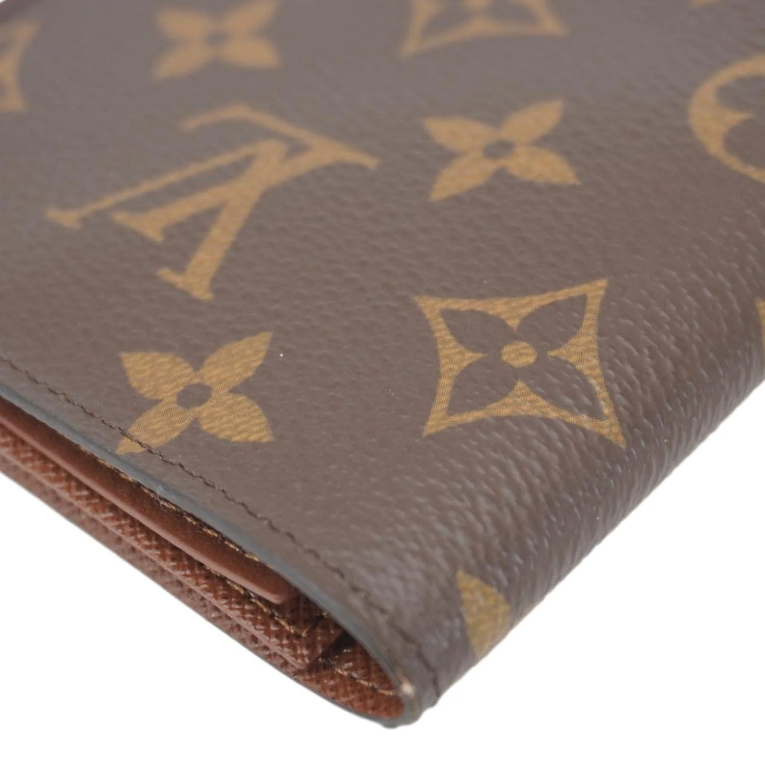 LOUIS VUITTON Monogram Canvas Card Holder Brown - Image 8