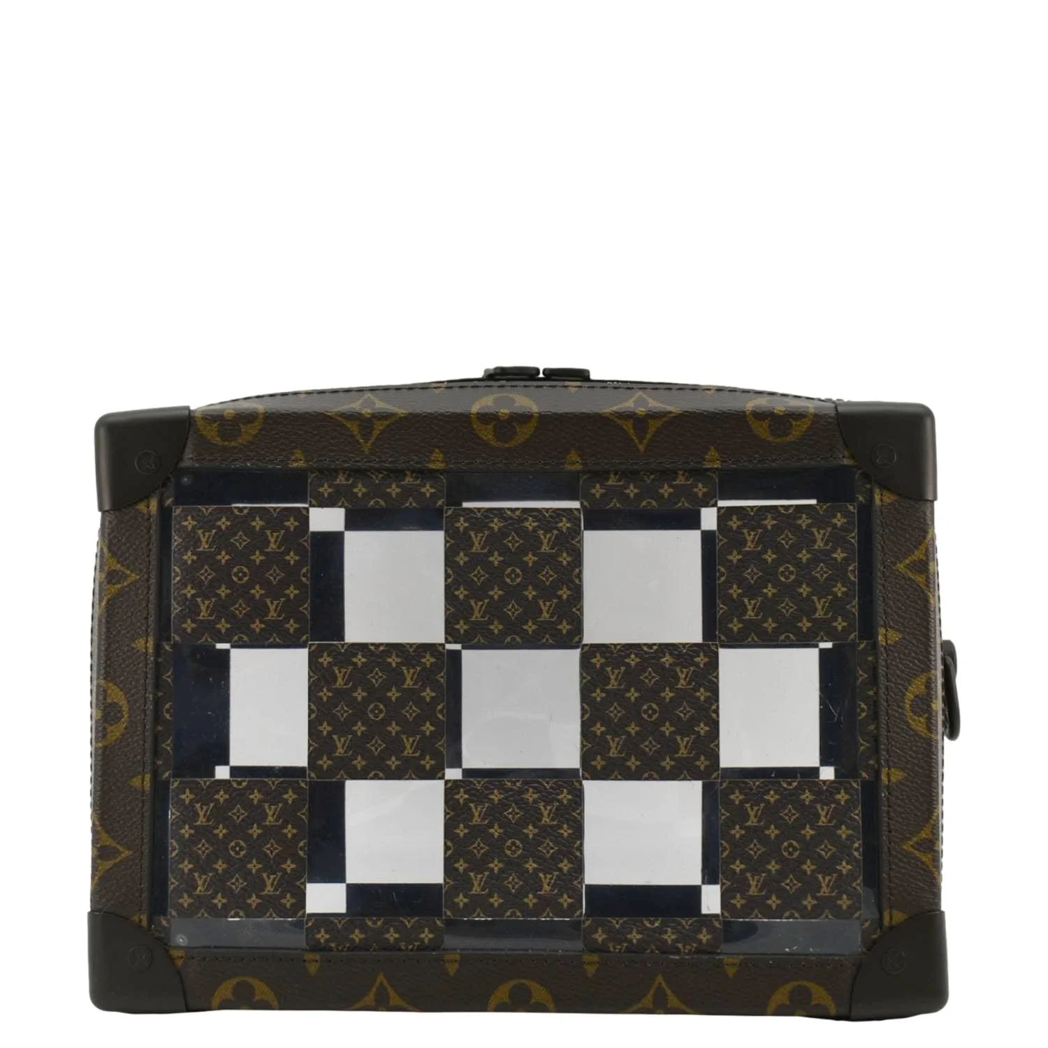 LOUIS VUITTON Chess Soft Trunk Monogram Canvas Crossbody Bag Brown - Image 4