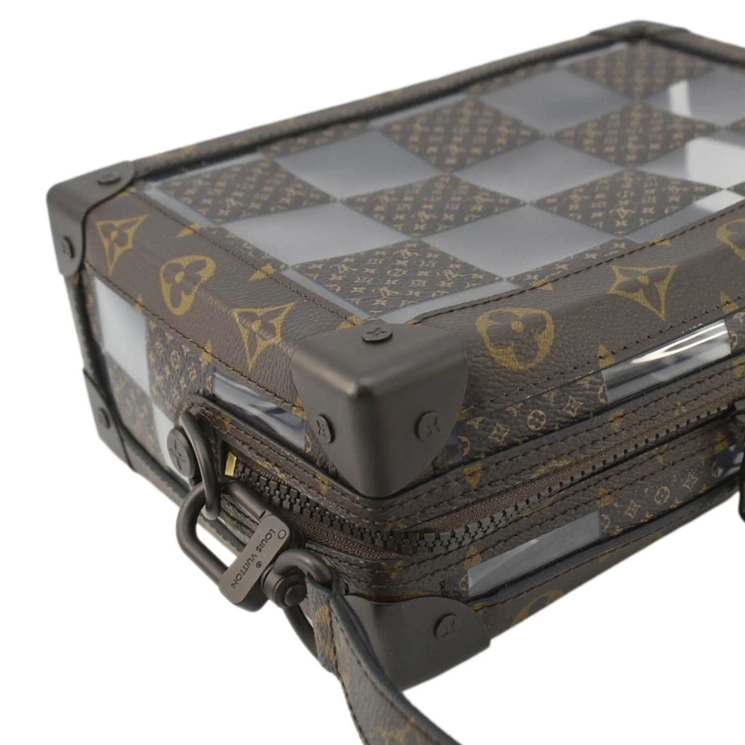 LOUIS VUITTON Chess Soft Trunk Monogram Canvas Crossbody Bag Brown - Image 6