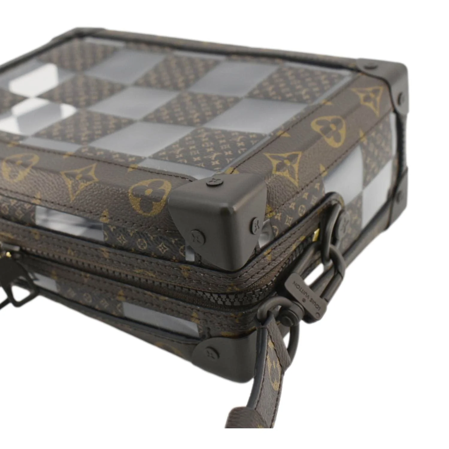 LOUIS VUITTON Chess Soft Trunk Monogram Canvas Crossbody Bag Brown - Image 7