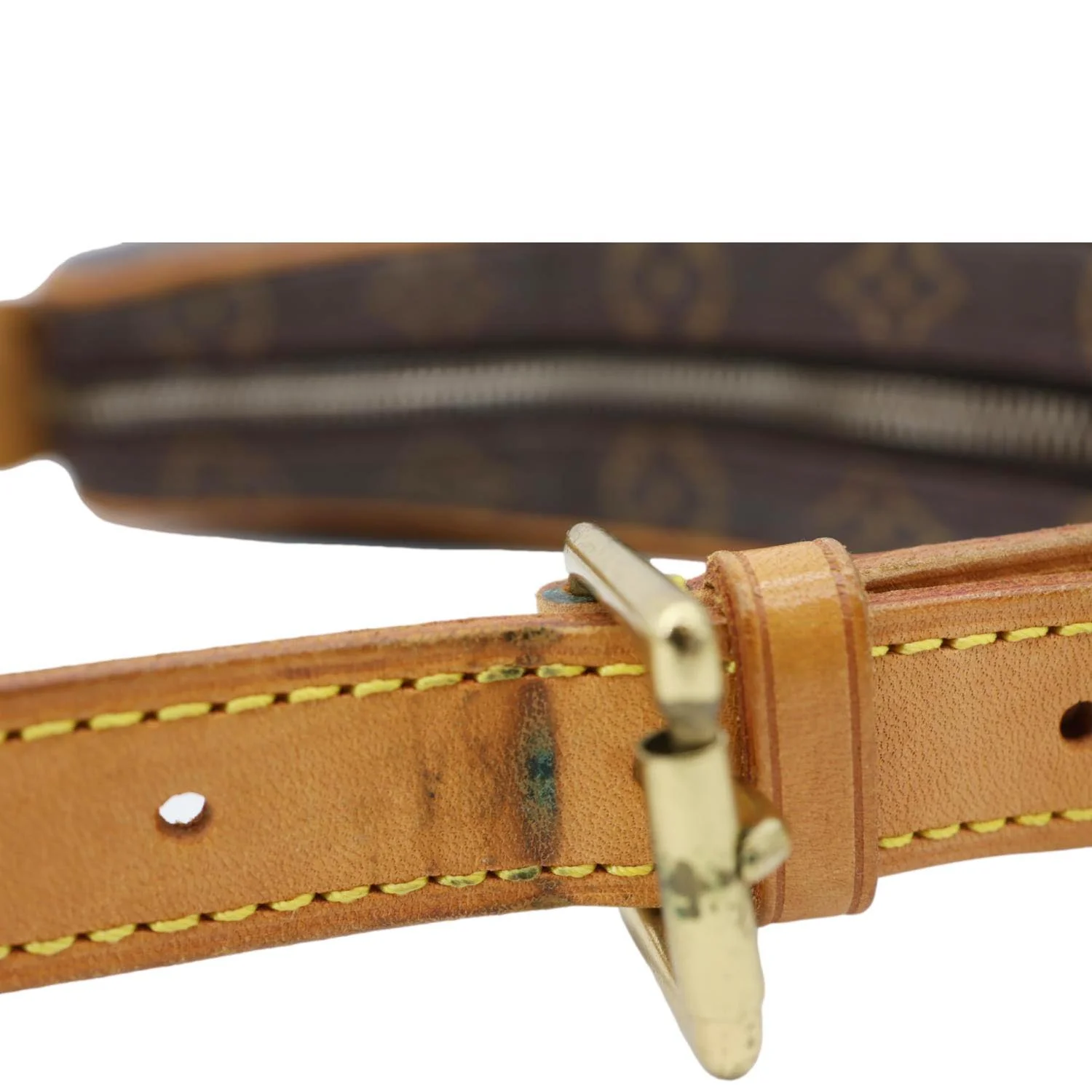 LOUIS VUITTON Croissant PM Monogram Canvas Shoulder Bag Brown - Image 12