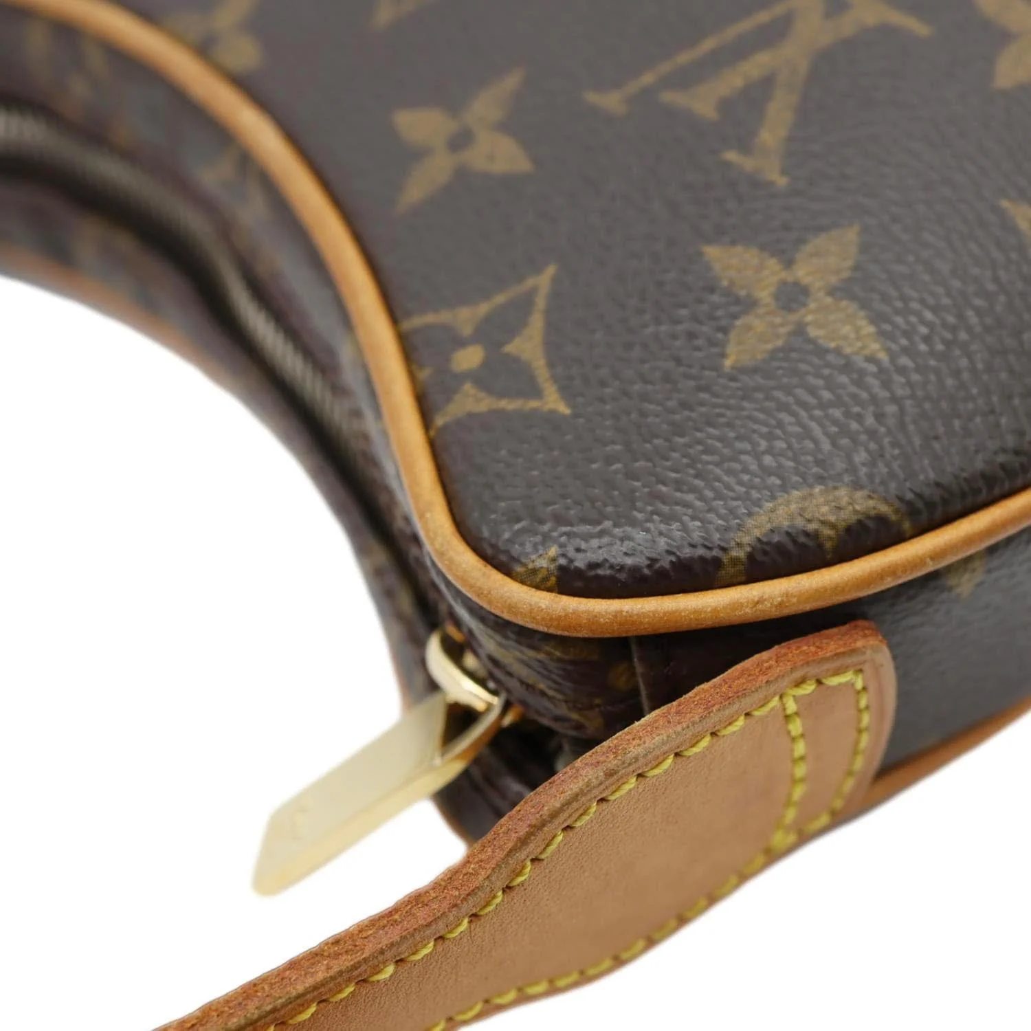 LOUIS VUITTON Croissant PM Monogram Canvas Shoulder Bag Brown - Image 5