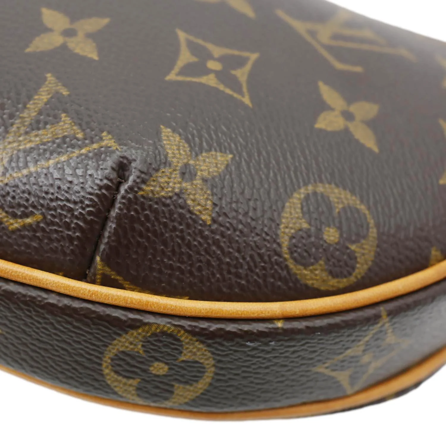 LOUIS VUITTON Croissant PM Monogram Canvas Shoulder Bag Brown - Image 7