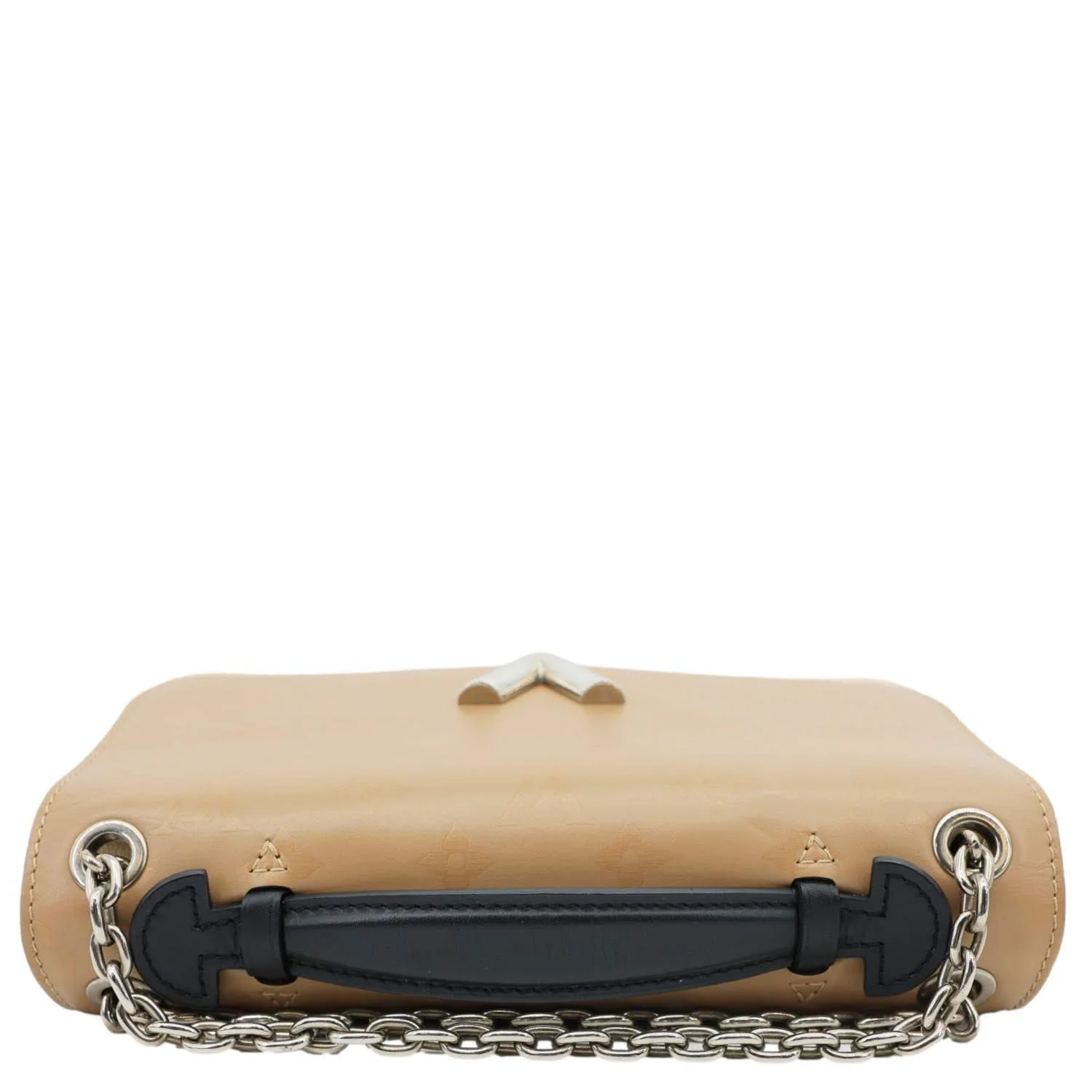 LOUIS VUITTON Very Chain Monogram Cuir Plume Ecume Shoulder Bag Brown - Image 5