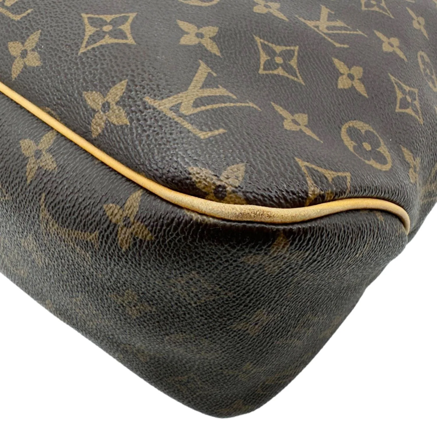 LOUIS VUITTON Delightful MM Monogram Canvas Hobo Bag Brown - Image 9