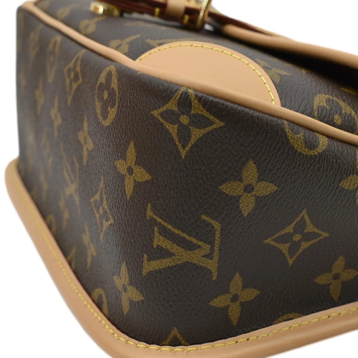LOUIS VUITTON Diane Monogram Canvas Shoulder Bag Brown - Image 8