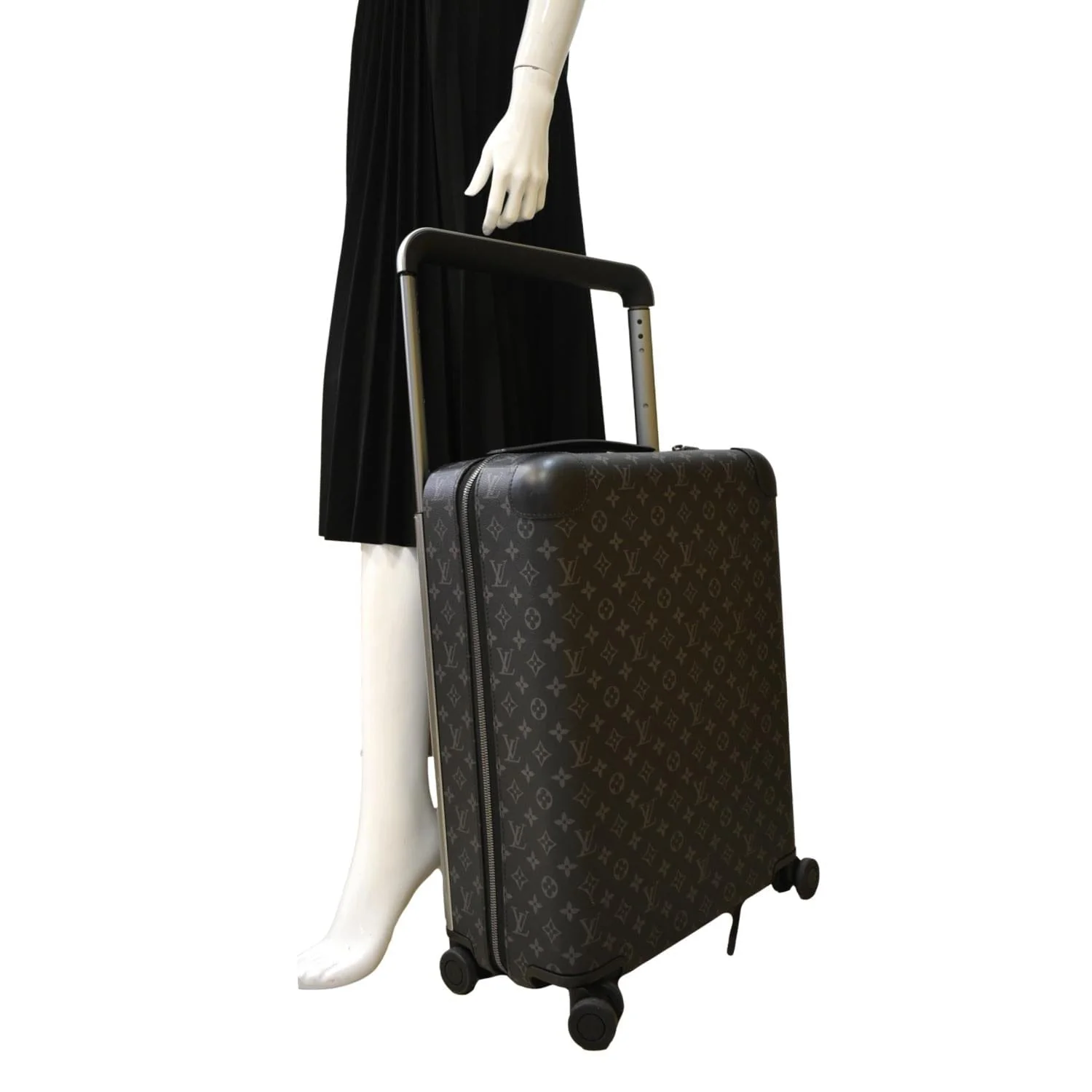 LOUIS VUITTON Horizon 55 Monogram Eclipse Canvas Rolling Suitcase Black - Image 2