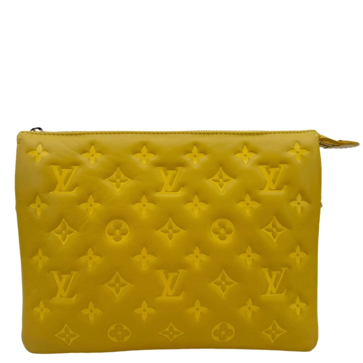 LOUIS VUITTON Coussin Monogram Embossed Leather Crossbody Bag Yellow - Image 5