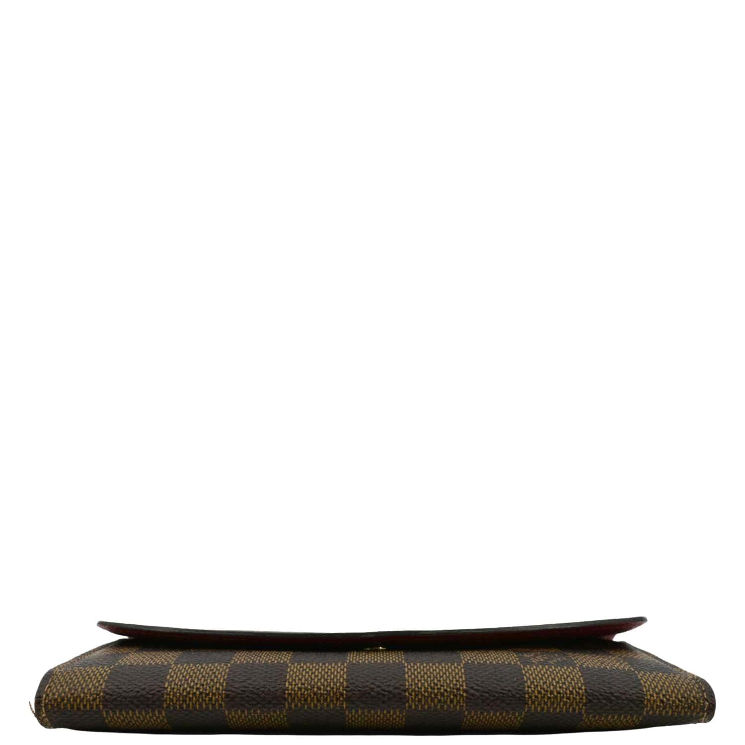LOUIS VUITTON Emilie Damier Ebene Wallet Brown - Image 10