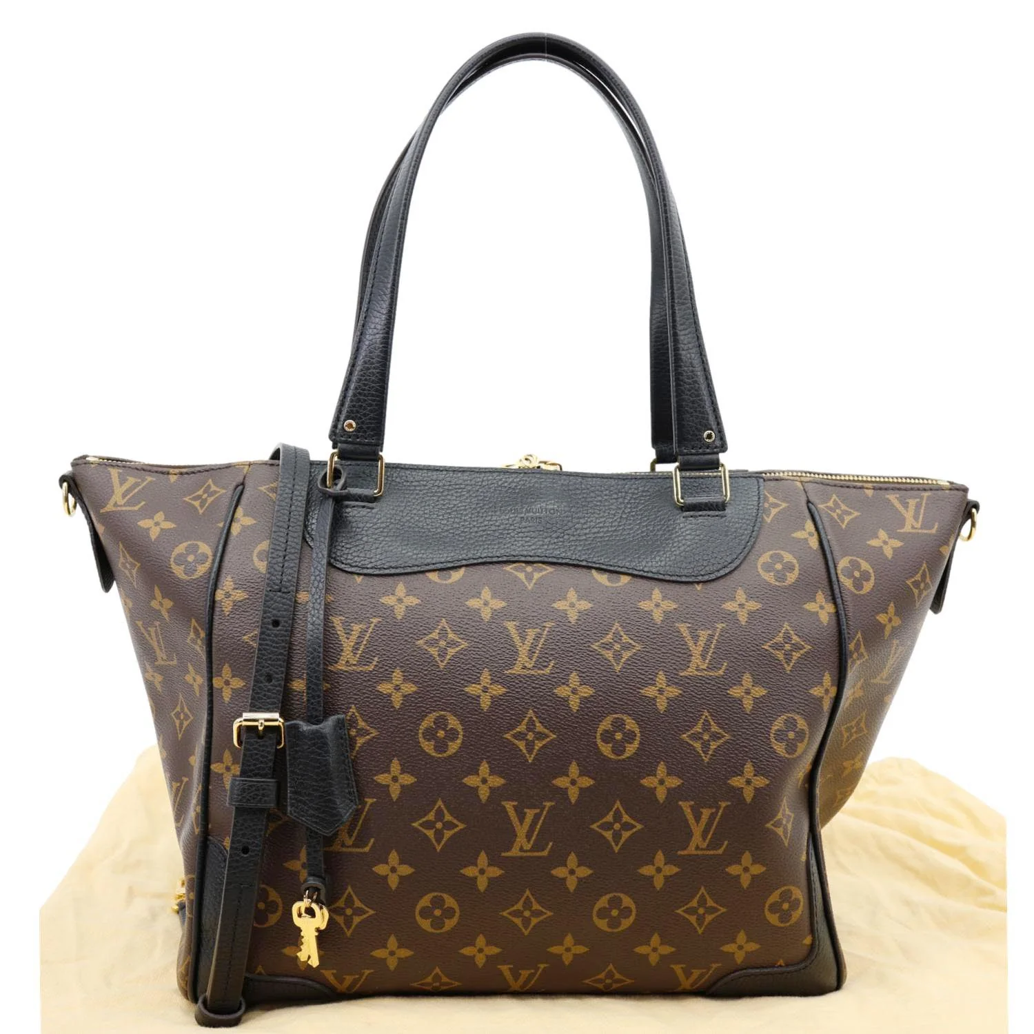 LOUIS VUITTON Estrela NM Monogram Canvas Shoulder Bag Noir - Image 3