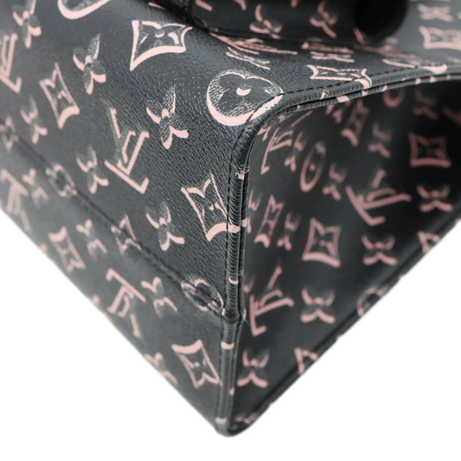 LOUIS VUITTON Onthego MM Fall For You Monogram Canvas Tote Bag Black - Image 8