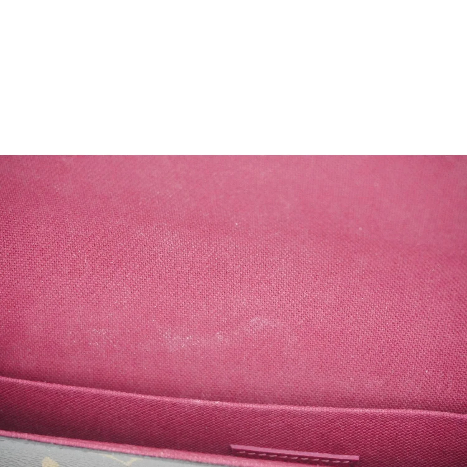 LOUIS VUITTON Felicie Pochette Monogram Canvas Crossbody Bag Brown - Image 11