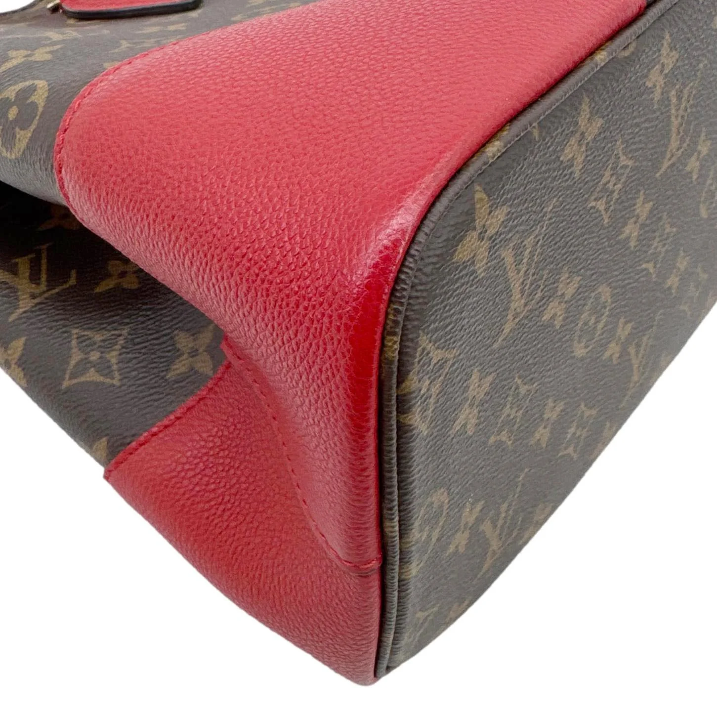 LOUIS VUITTON Flandrin Monogram Canvas Tote Shoulder Bag Cherry - Image 10